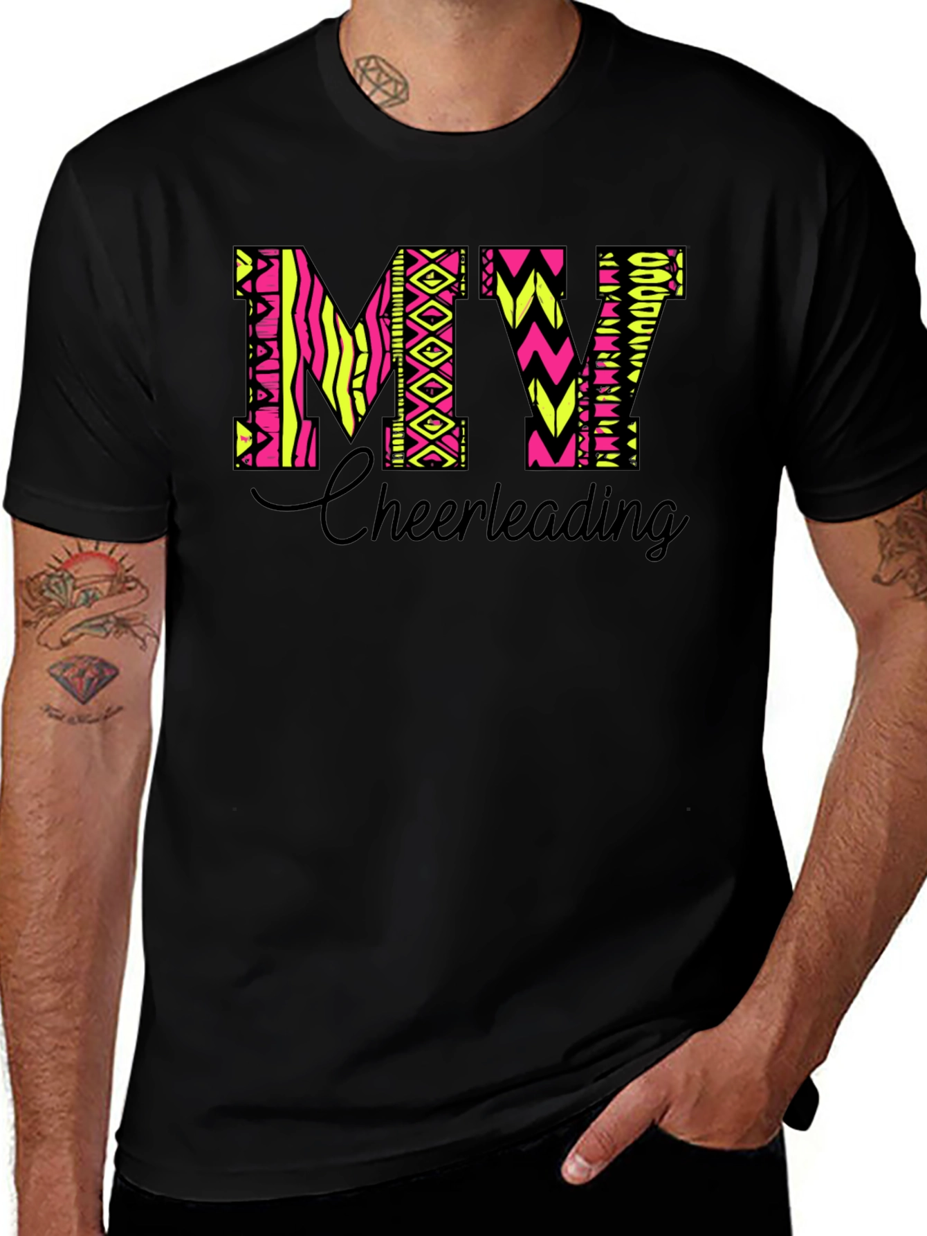 MY Cheerleading T-Shirt - Black Tee