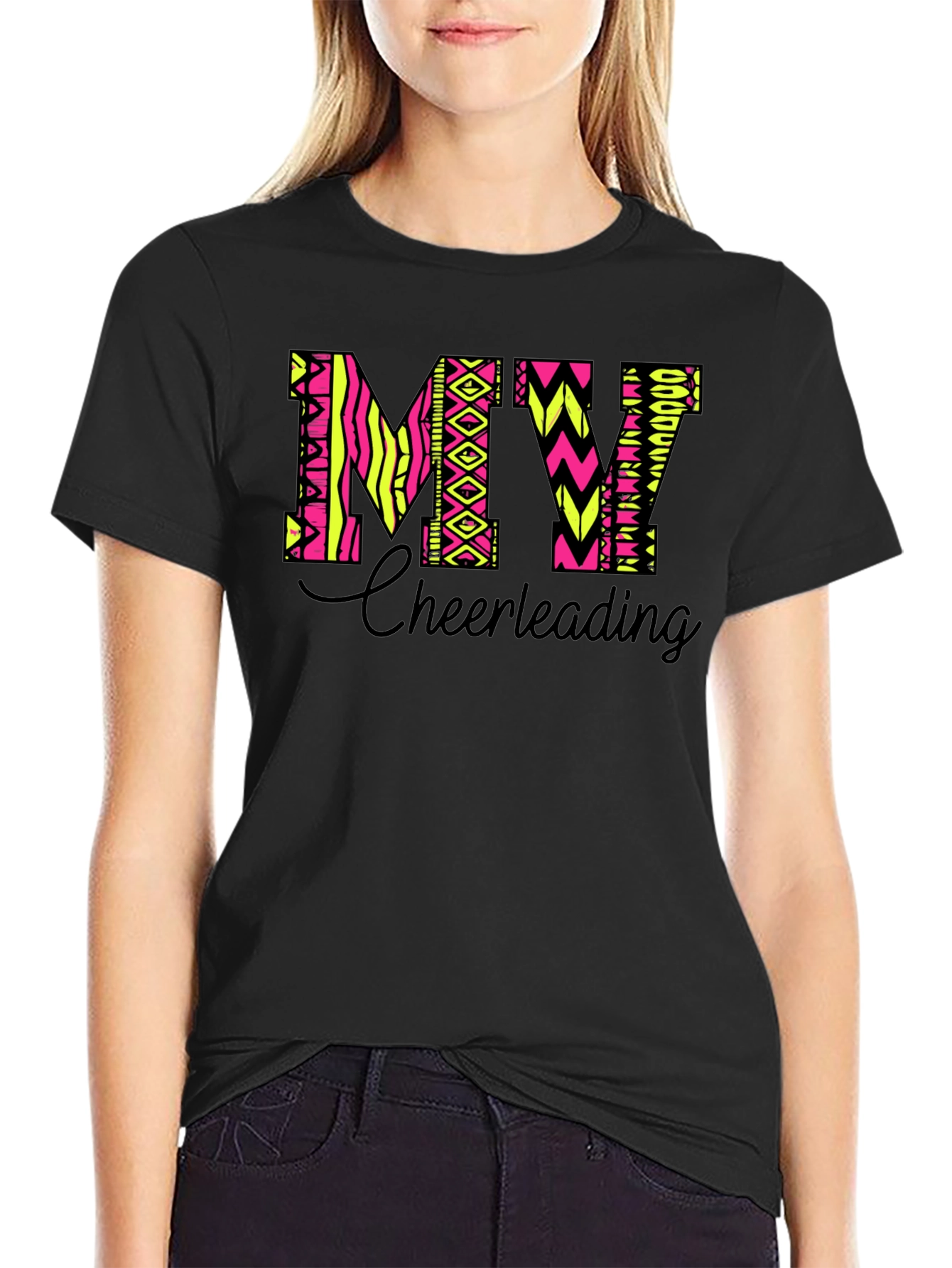 MY Cheerleading T-Shirt - Black Tee