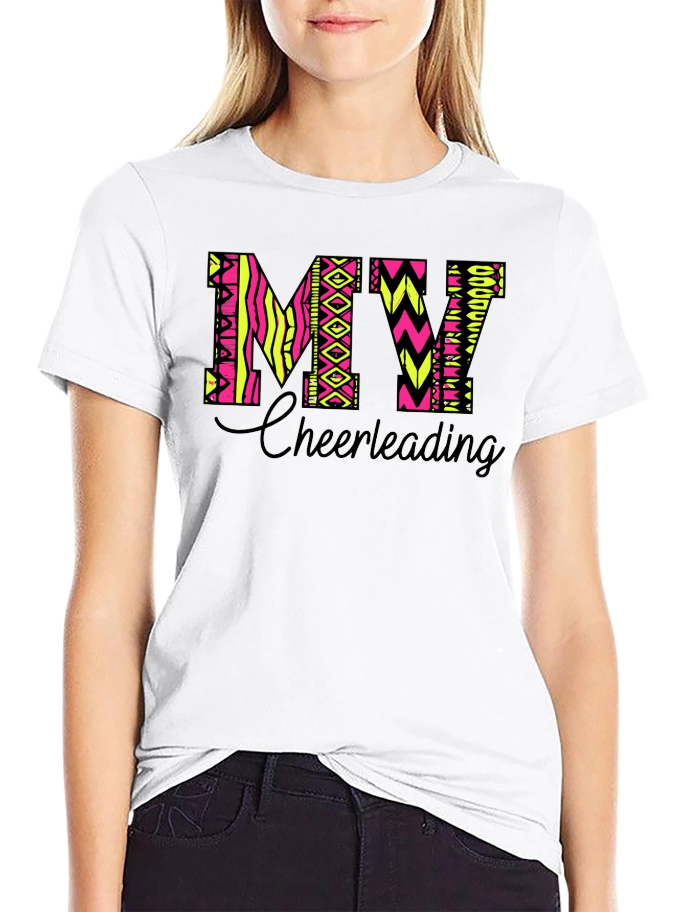 MY Cheerleading T-Shirt - Black Tee