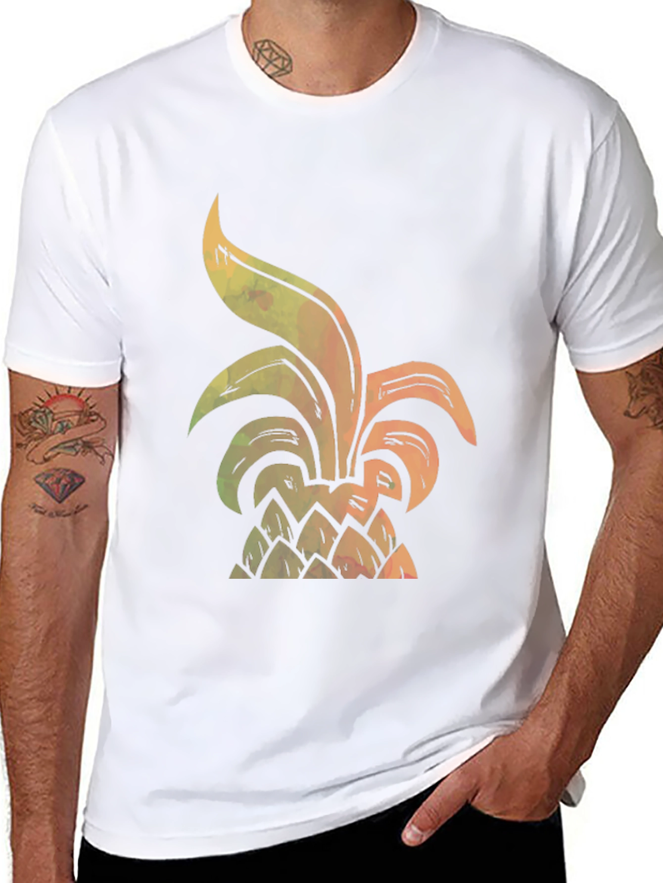 Pineapple Graphic Tee - Tropical Vibes