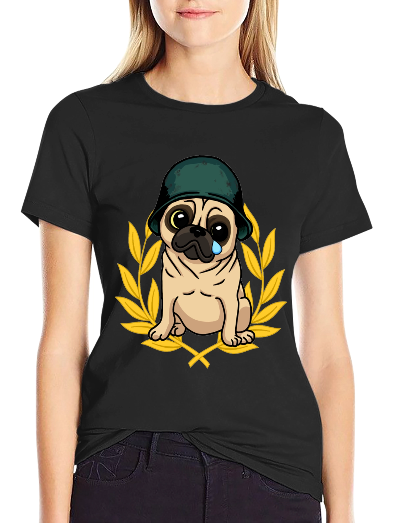 Pug Soldier T-Shirt - Funny Dog Tee
