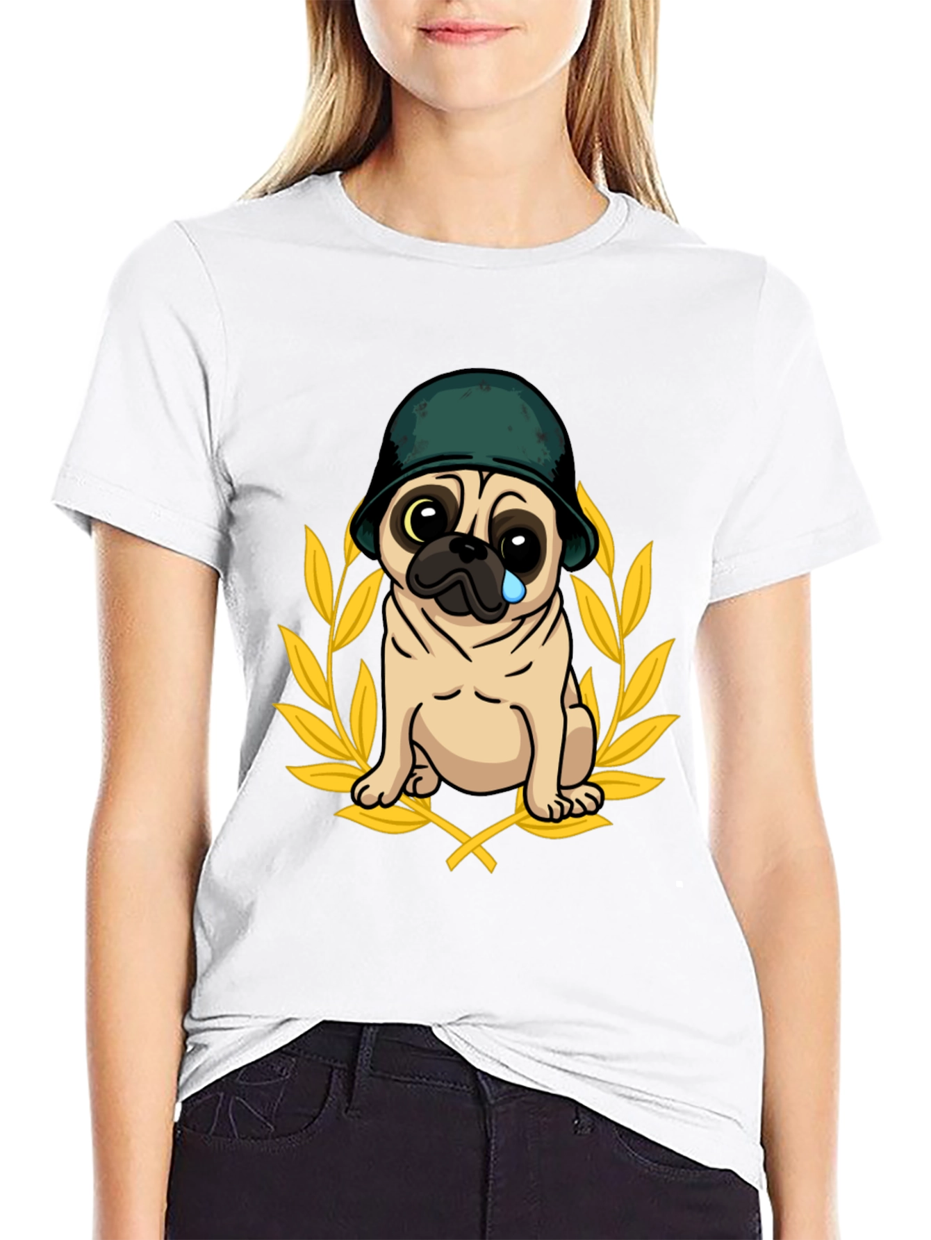 Pug Soldier T-Shirt - Funny Dog Tee