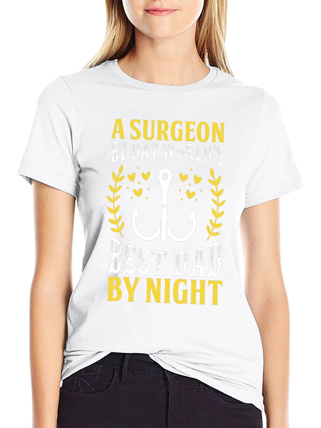 Surgeon Dad T-Shirt - Fishing Hook Graphic Novelty Tee