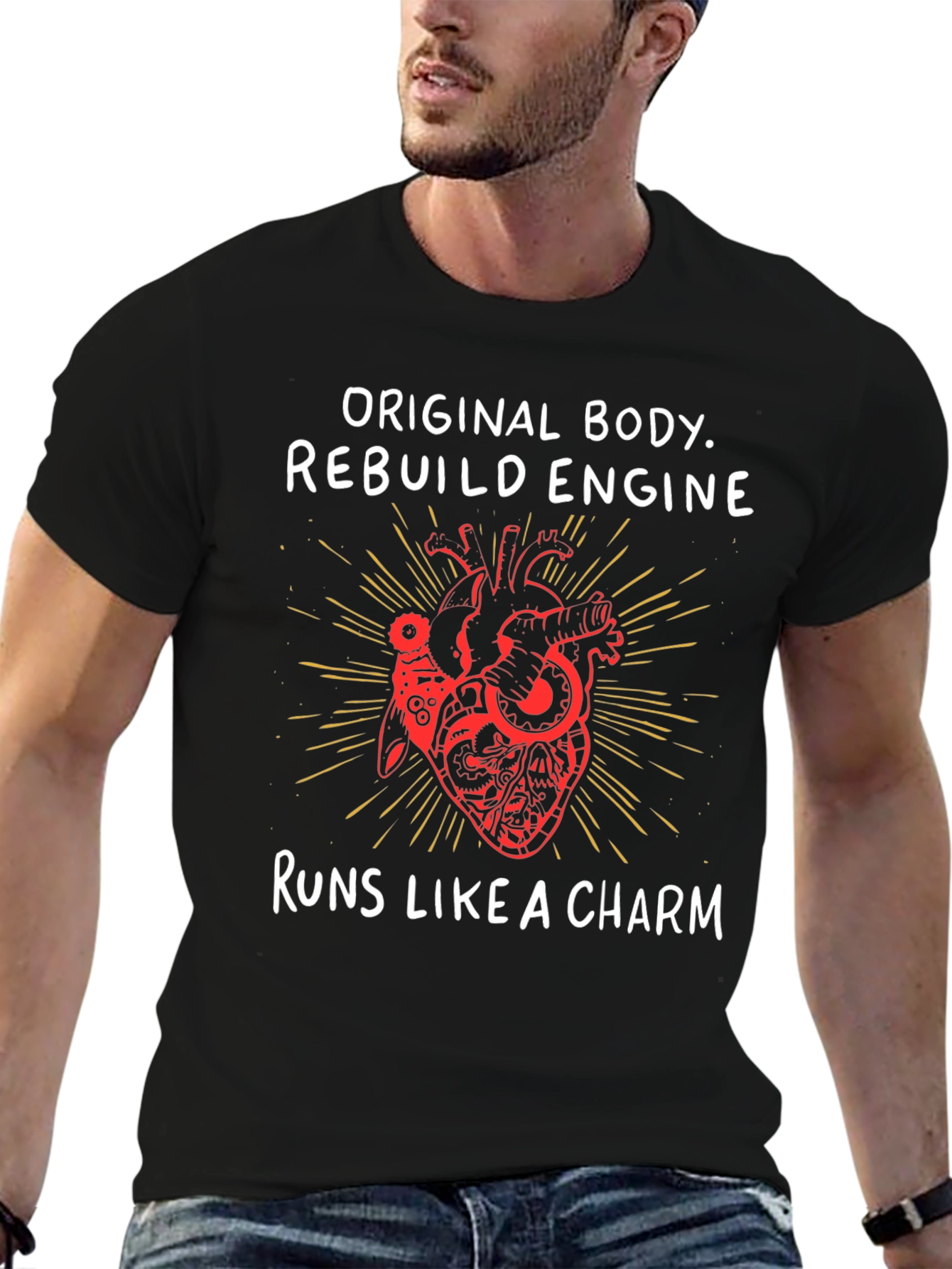 Original Body Rebuild Engine Graphic Tee