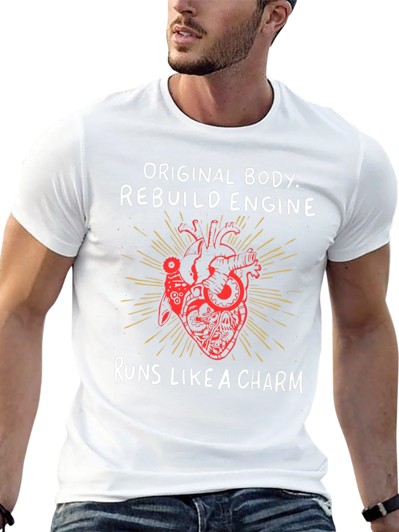 Original Body Rebuild Engine Graphic Tee