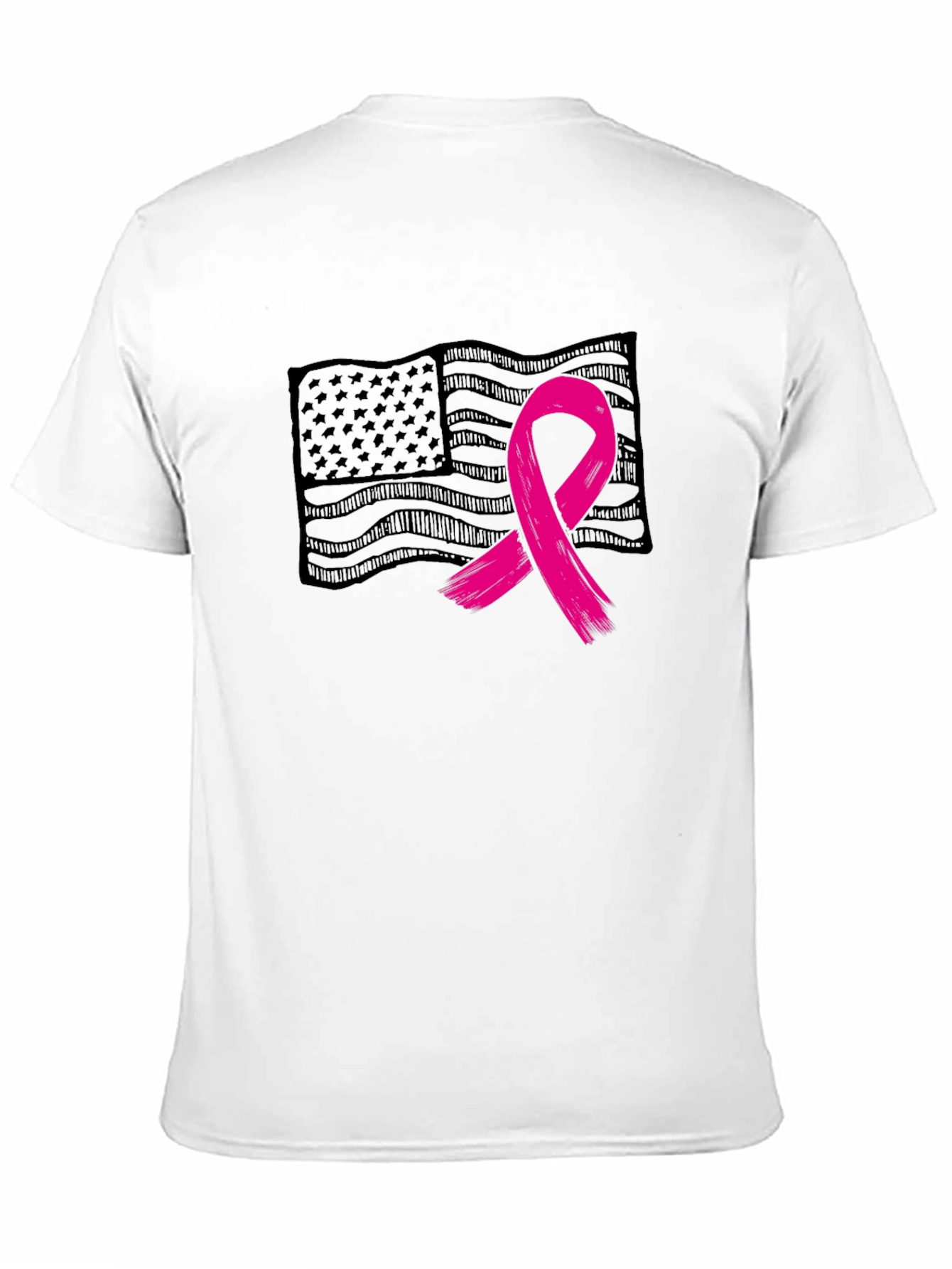 Breast Cancer Awareness Flag Tee