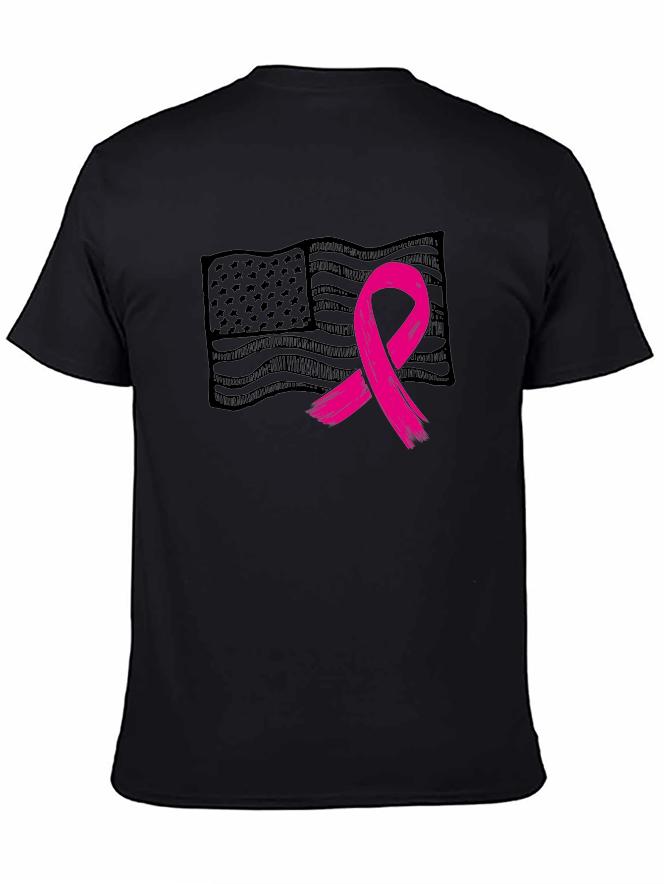 Breast Cancer Awareness Flag Tee