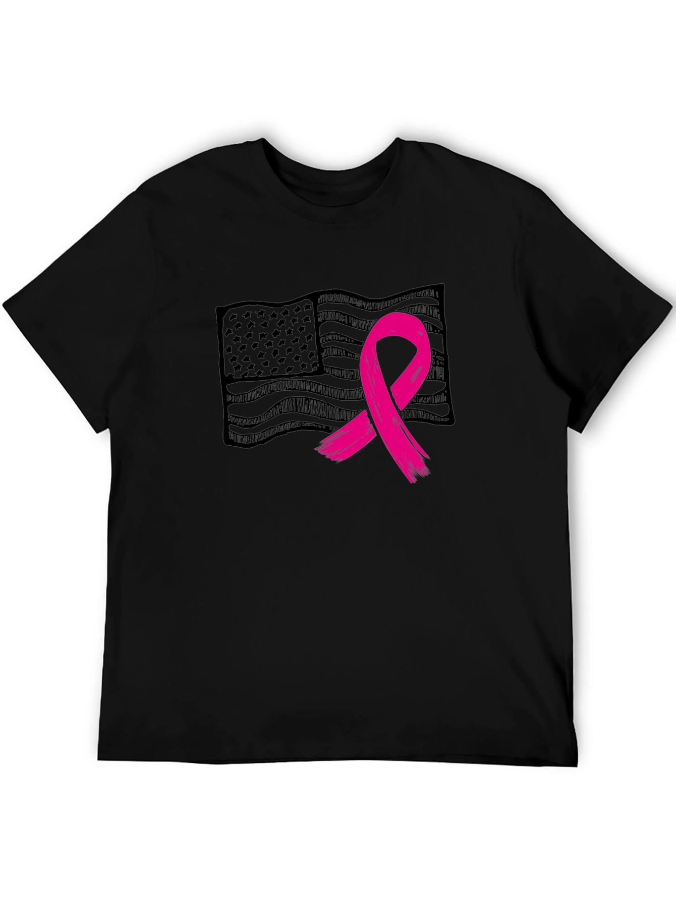Breast Cancer Awareness Flag Tee