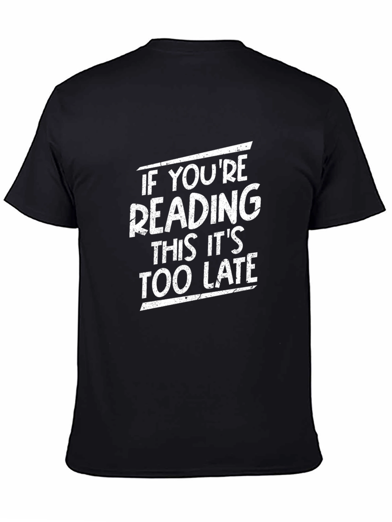 Funny Reading Too Late Graphic T-Shirt