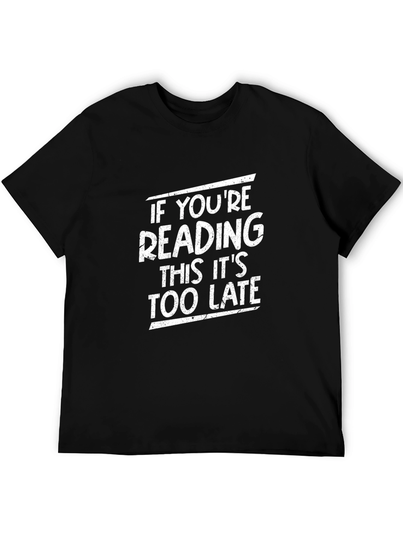 Funny Reading Too Late Graphic T-Shirt