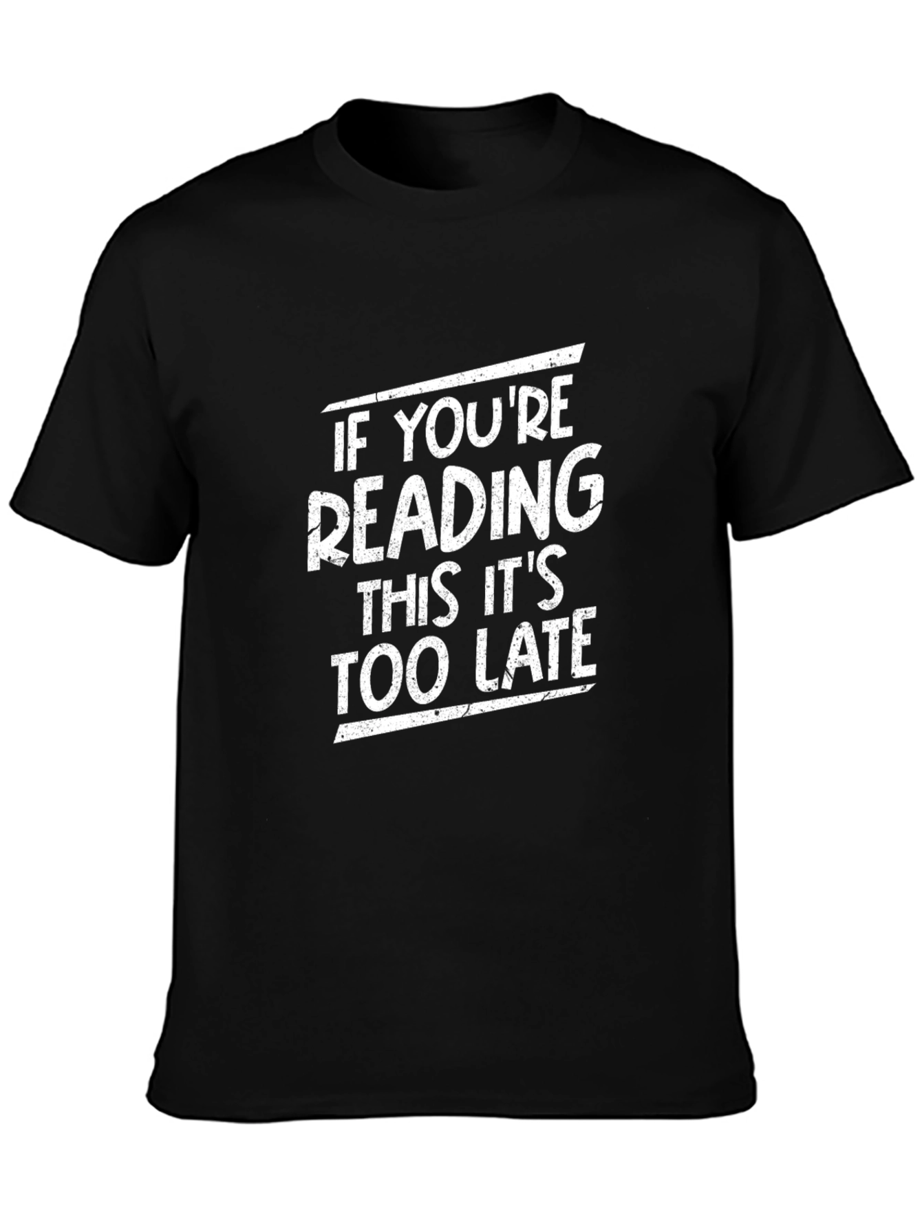 Funny Reading Too Late Graphic T-Shirt
