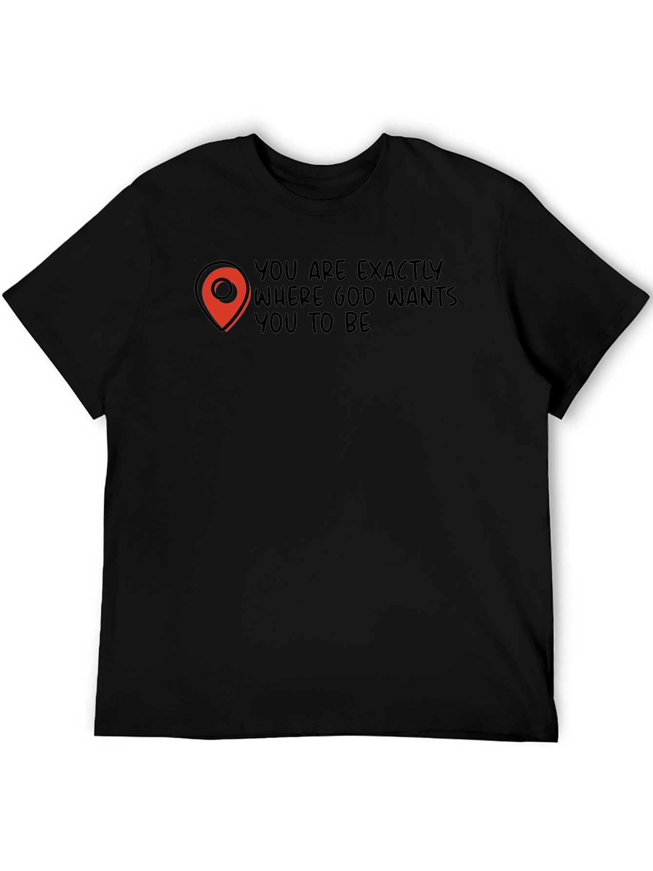 God Wants You To Be Black Tee