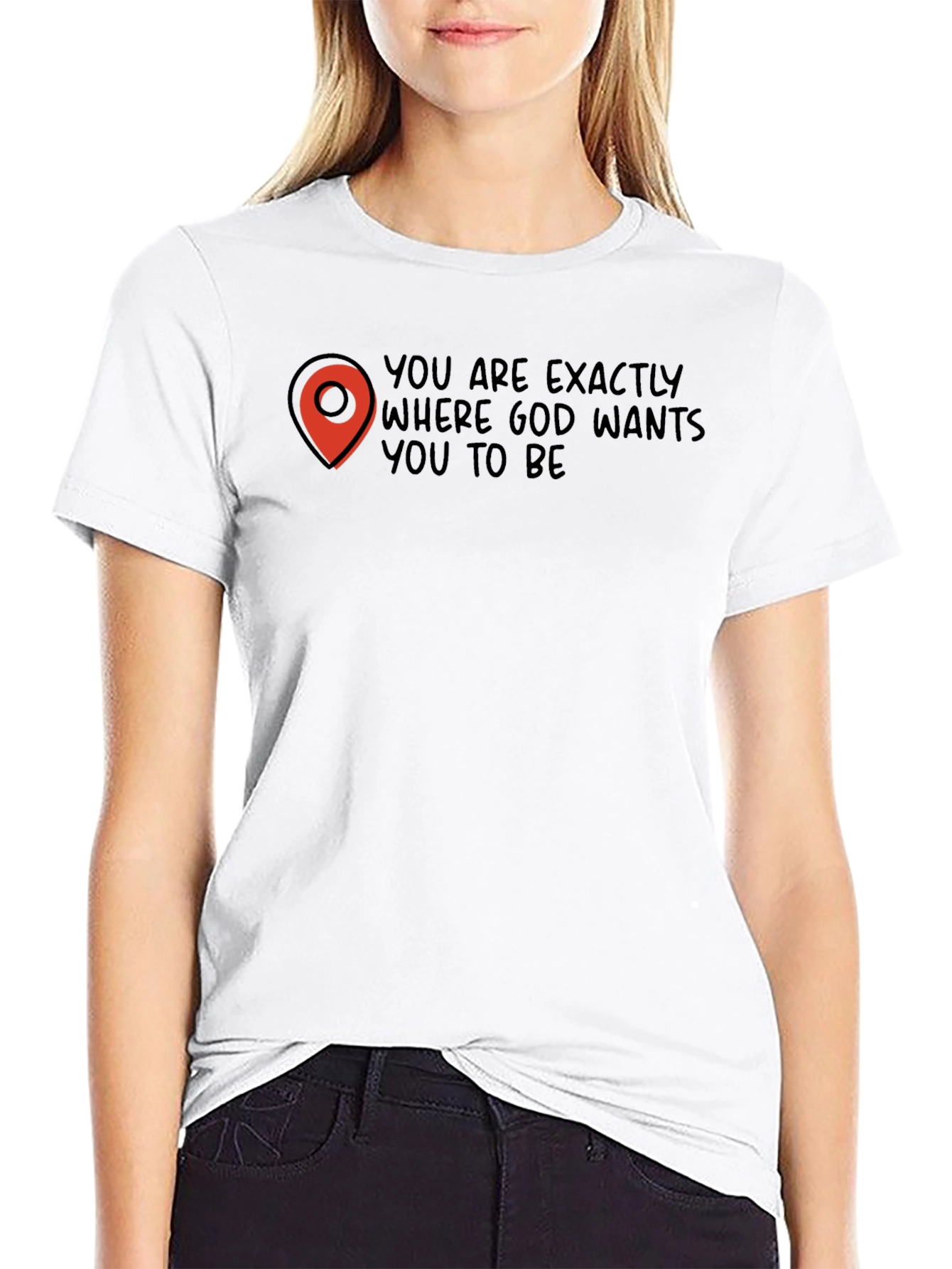 God Wants You To Be Black Tee