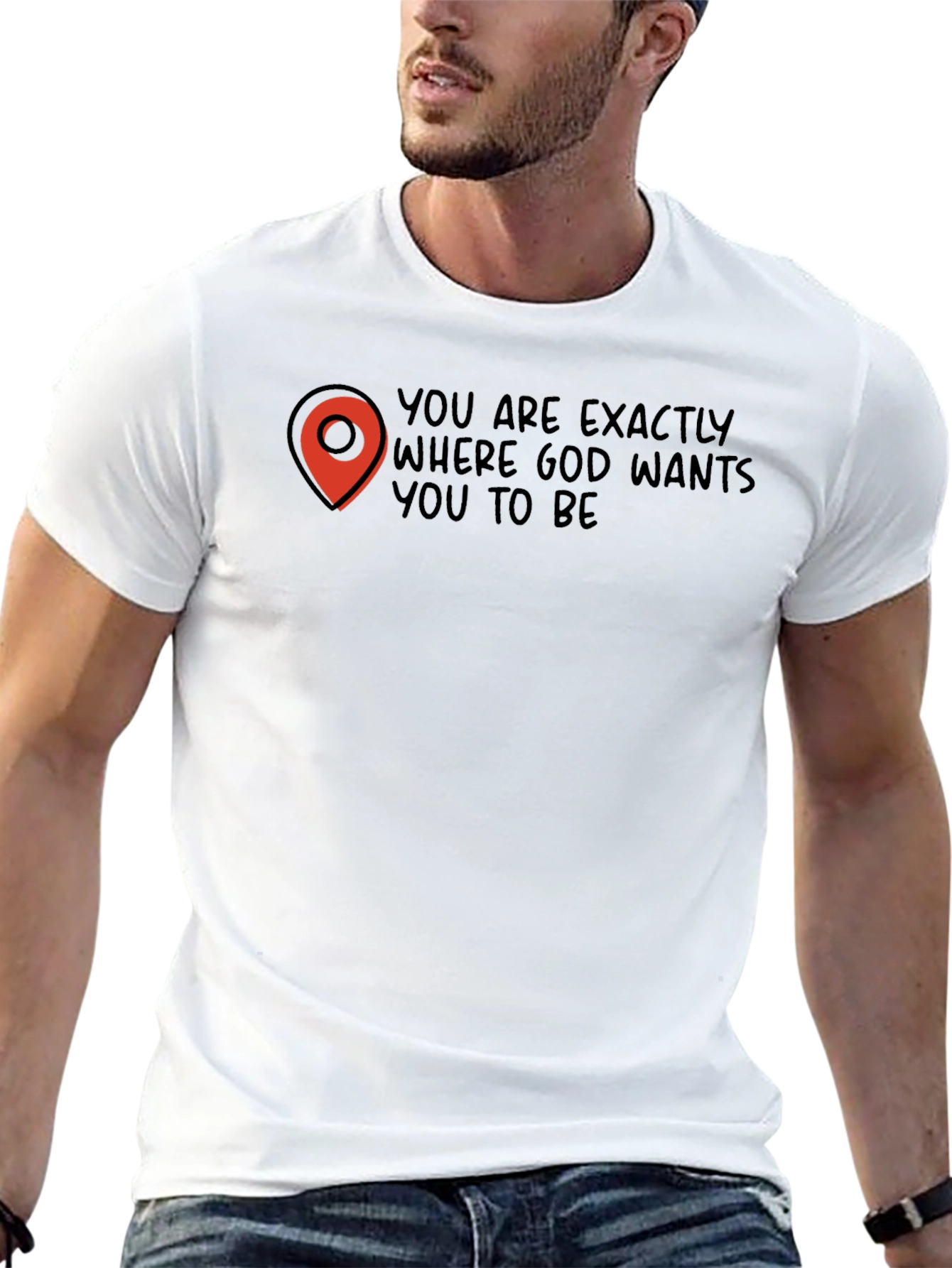 God Wants You To Be Black Tee