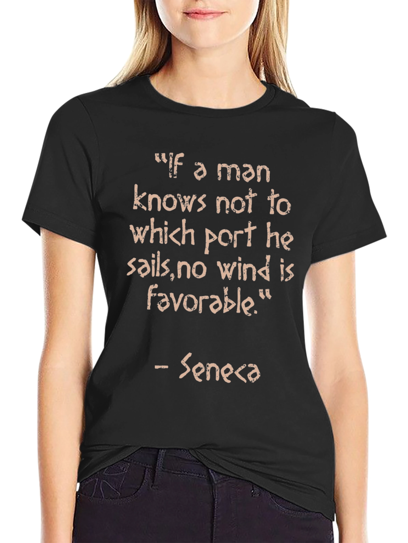 Seneca Quote T-Shirt - Motivational Saying