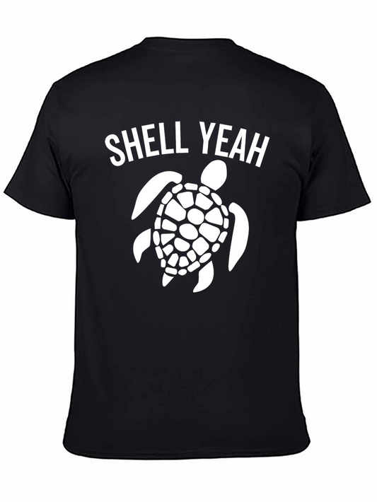Shell Yeah Turtle Graphic T-Shirt - Black