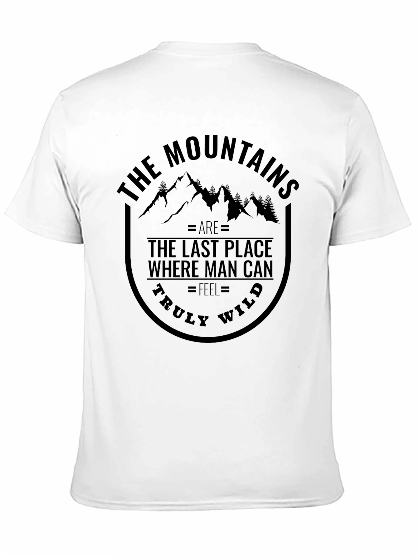 Mountains Are Wild T-Shirt - Black Graphic Tee