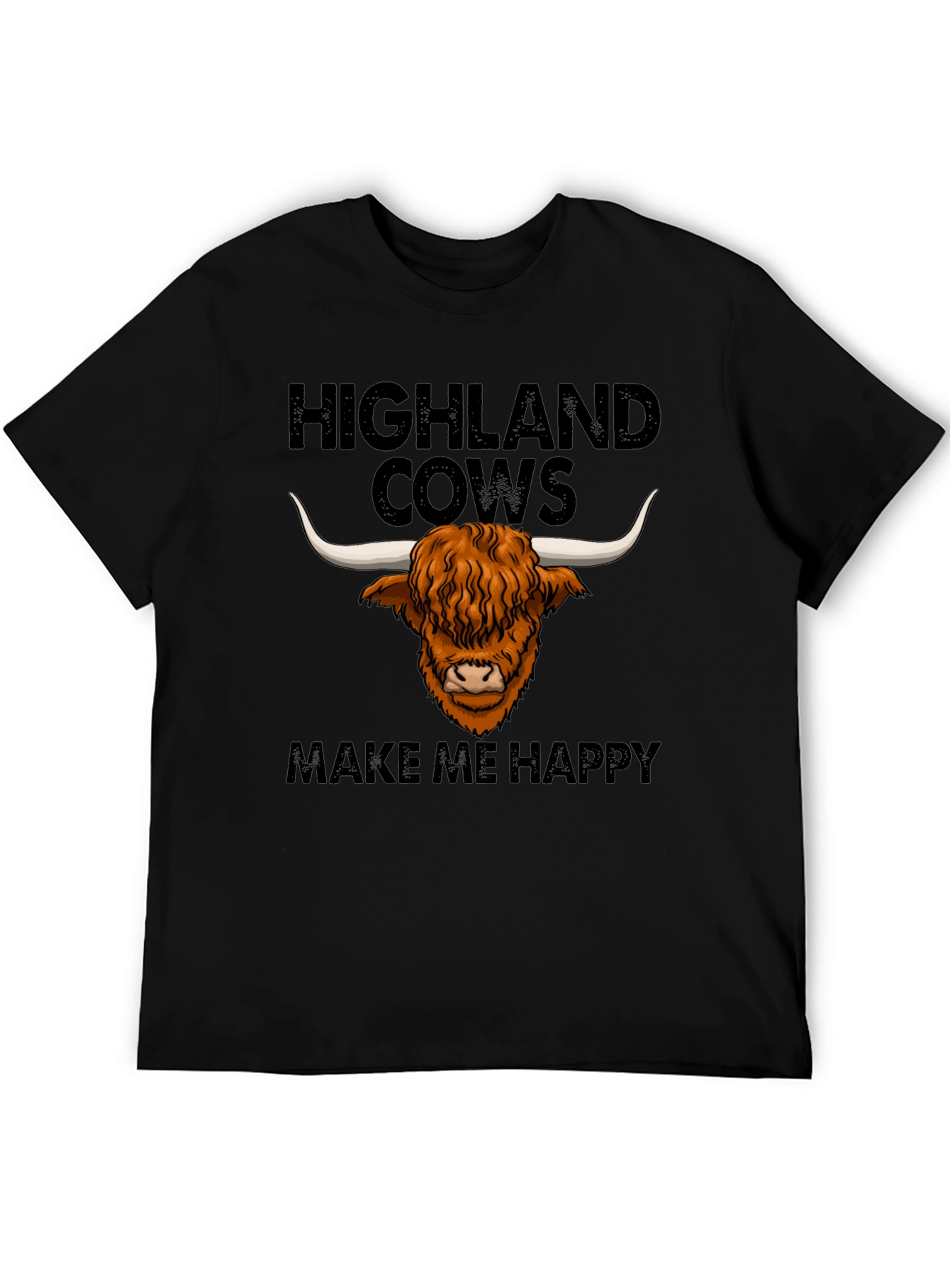 Highland Cows Make Me Happy T-Shirt