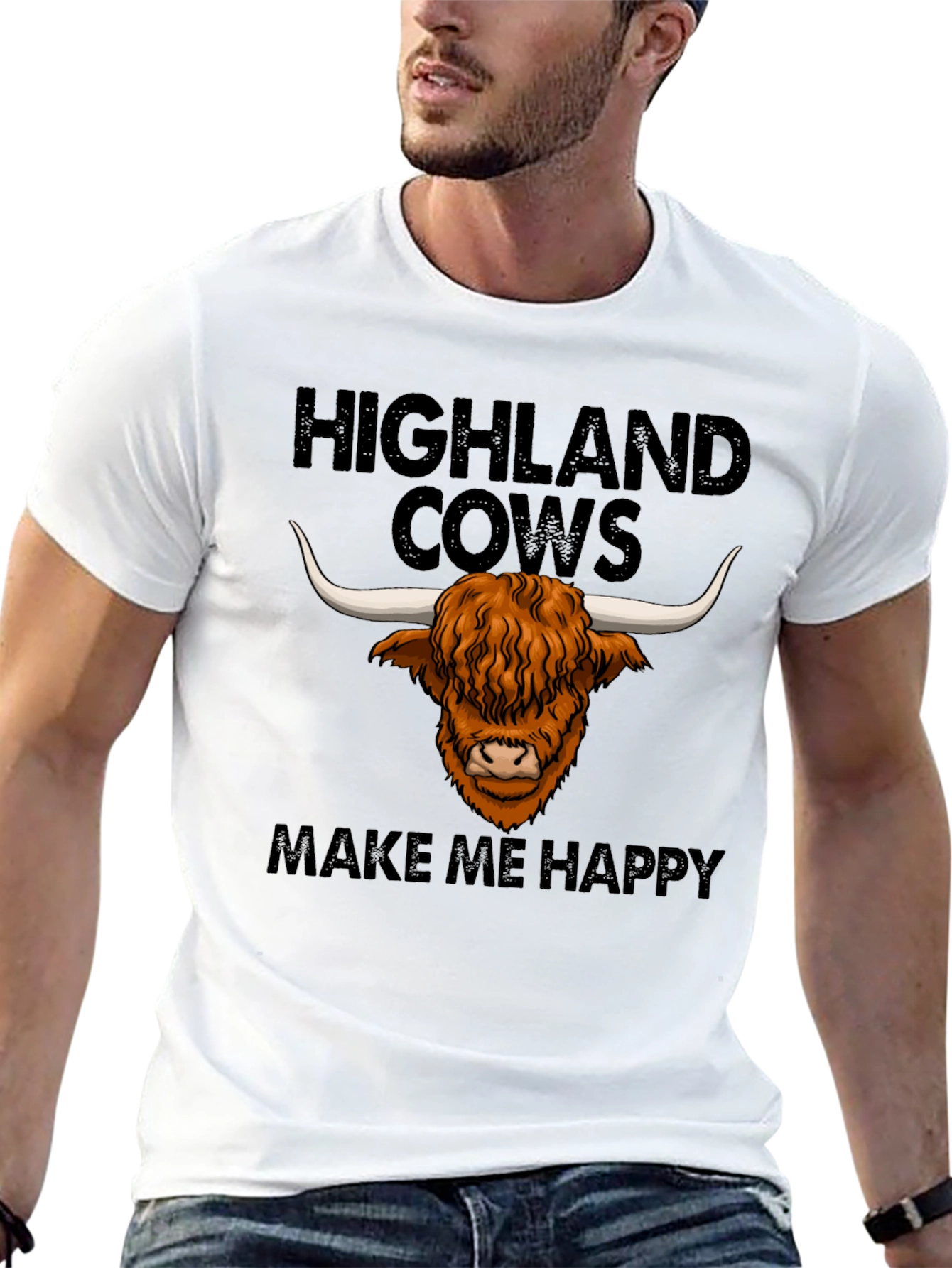 Highland Cows Make Me Happy T-Shirt