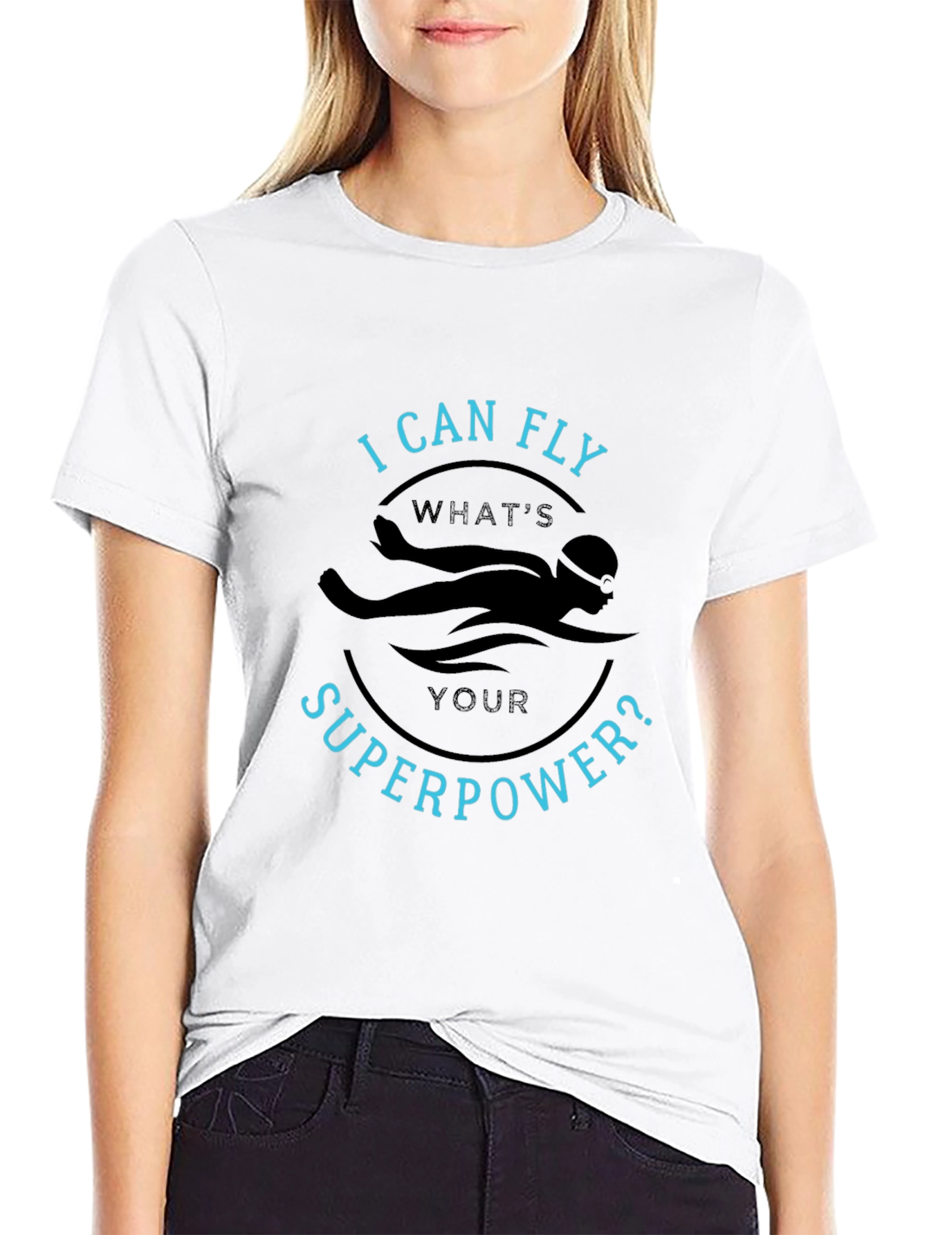 I Can Fly Superpower Black T-Shirt