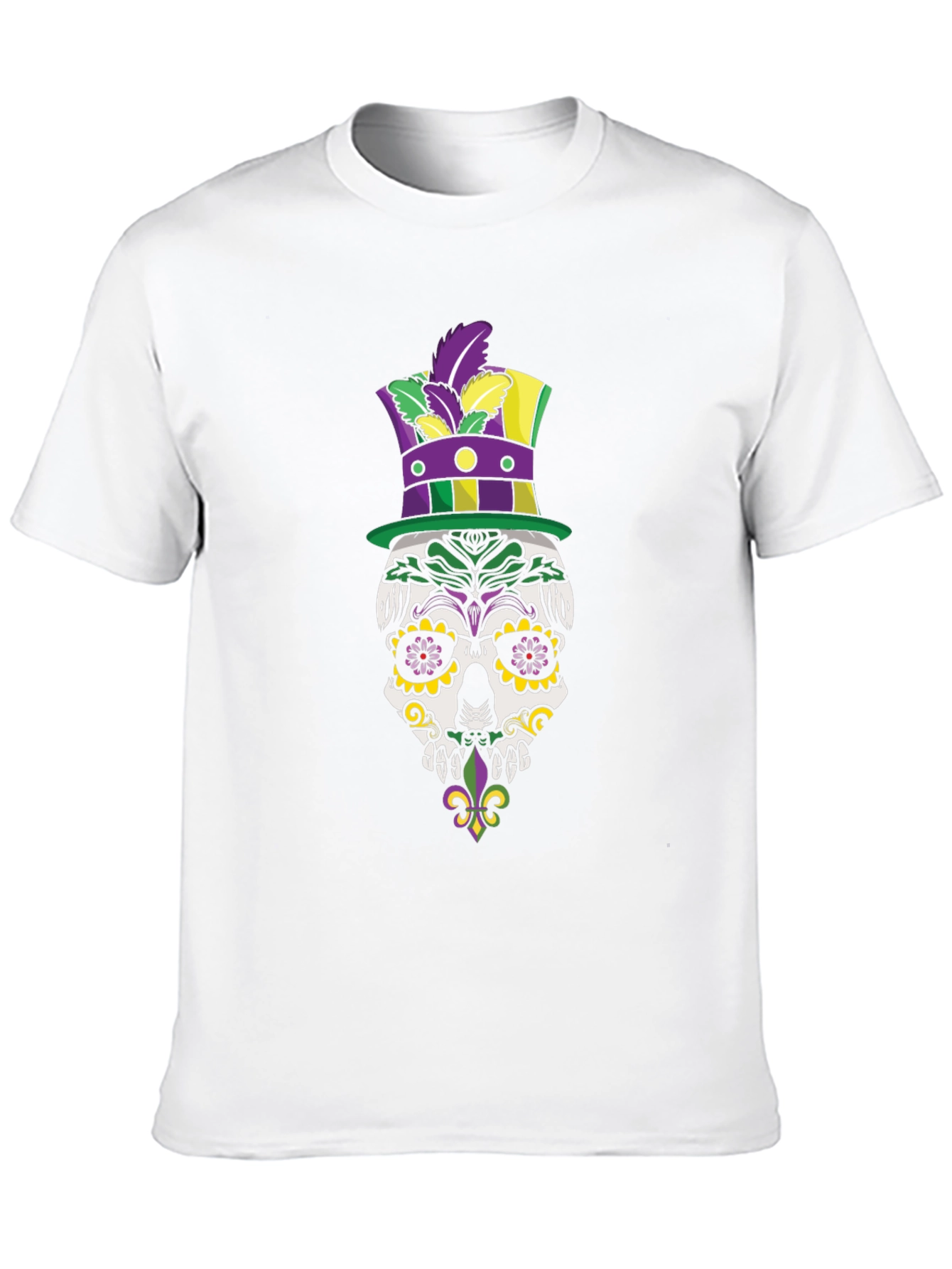 Mardi Gras Skull Tee