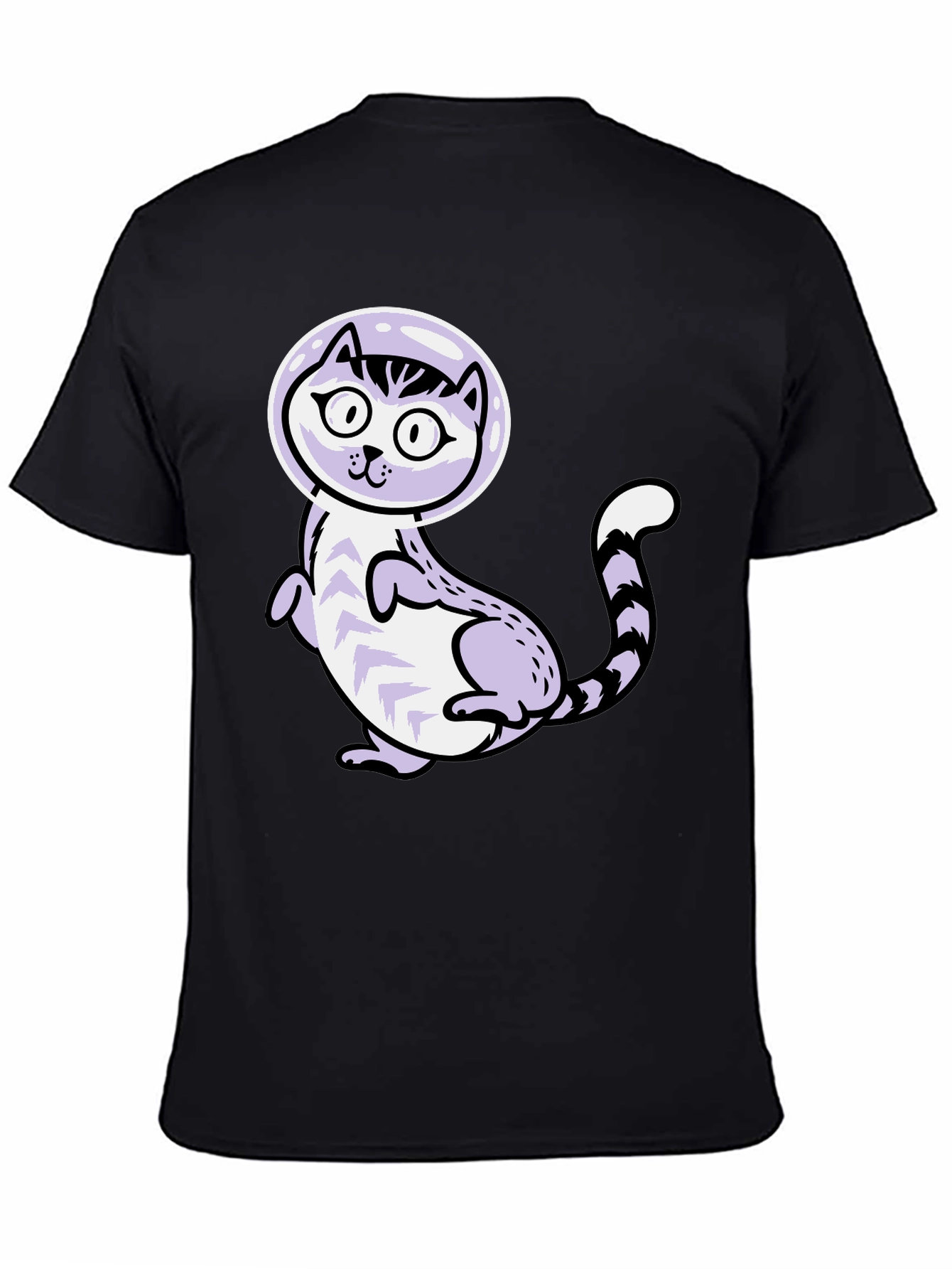 Cool Cat Astronaut Graphic T-Shirt