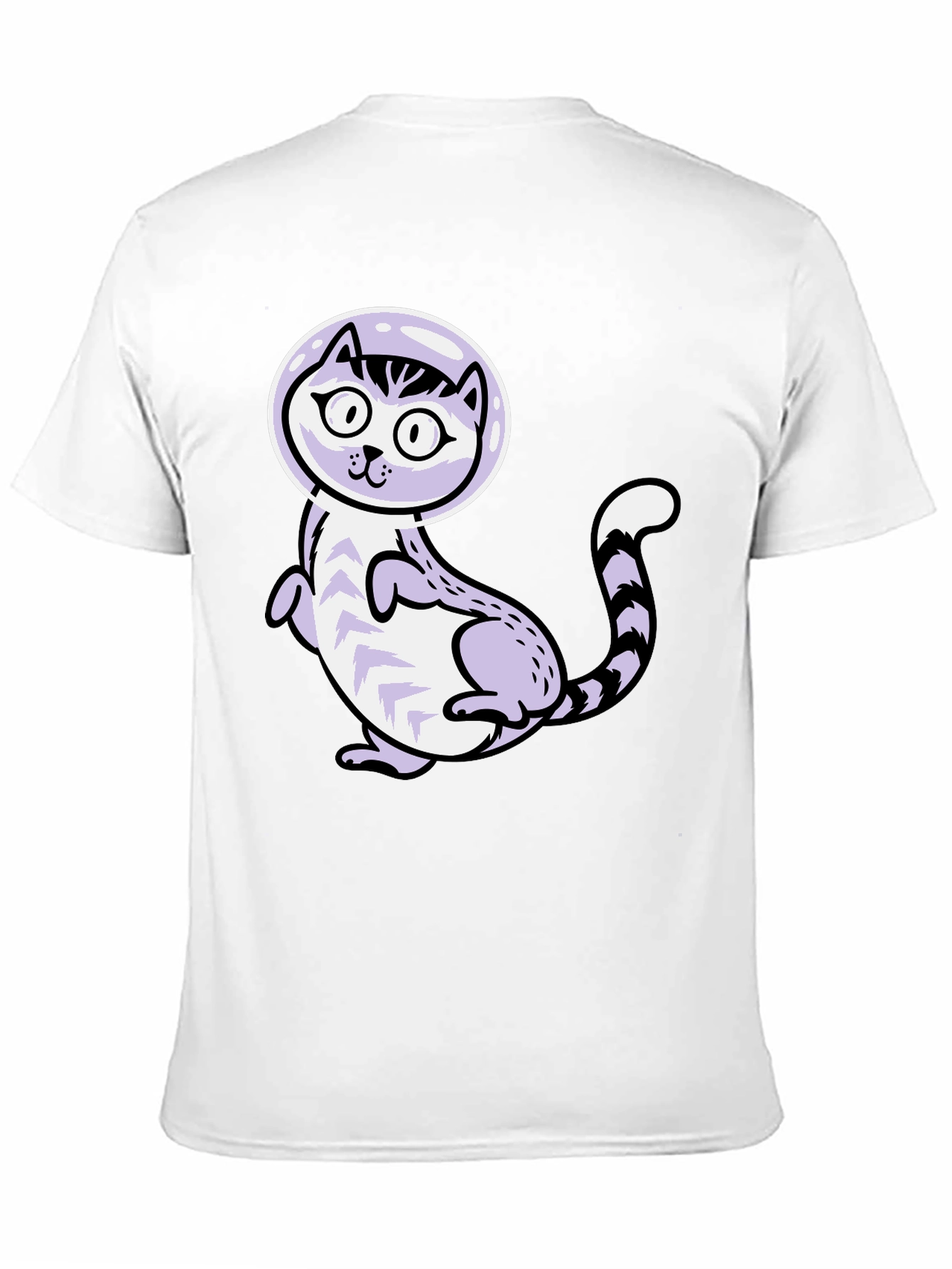 Cool Cat Astronaut Graphic T-Shirt