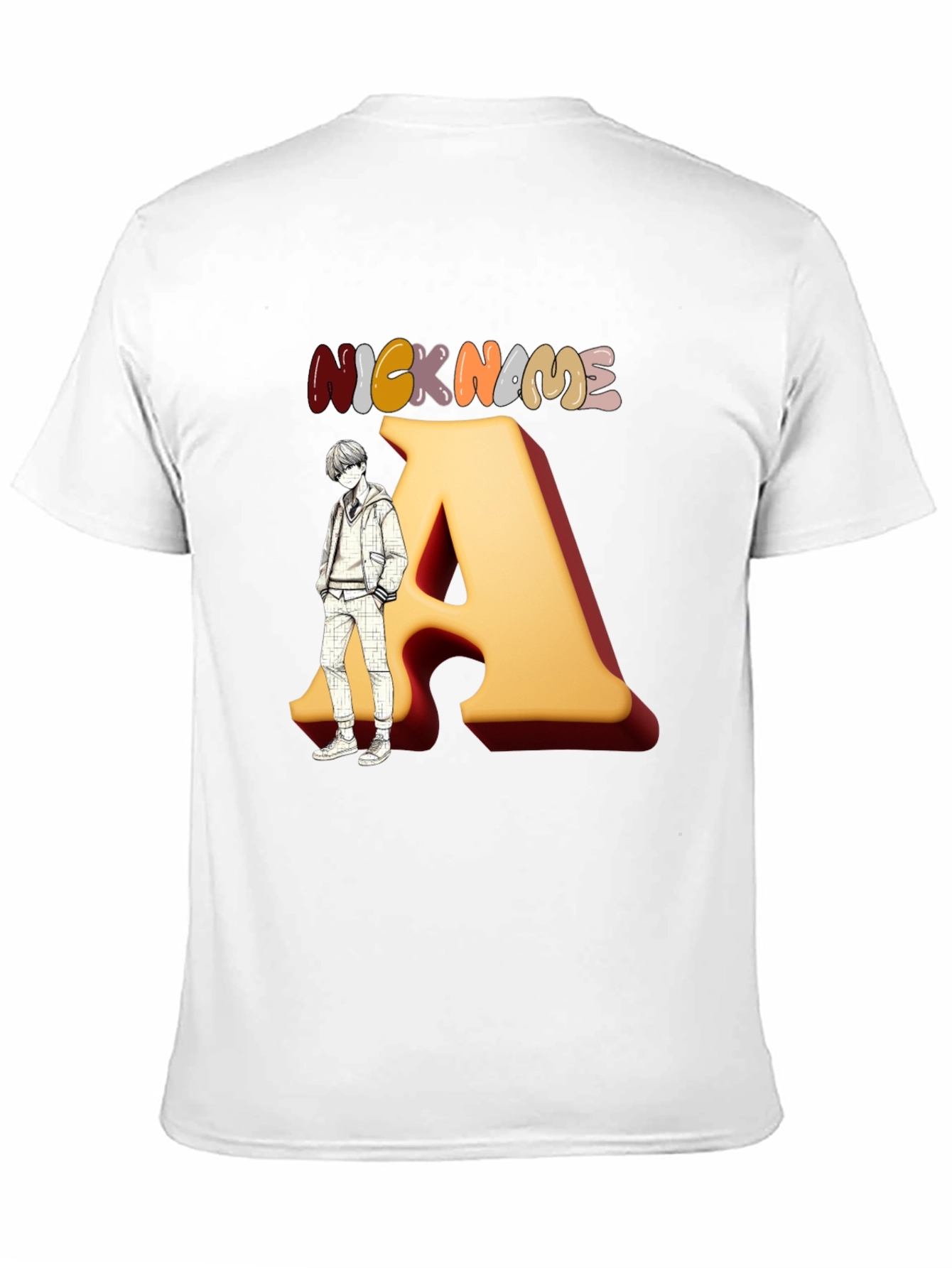 Nickname A Graphic Black T-Shirt
