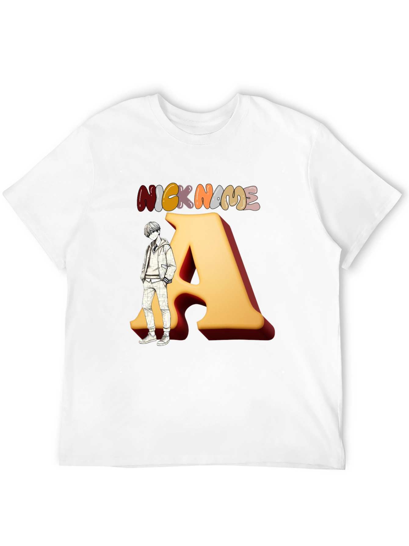 Nickname A Graphic Black T-Shirt