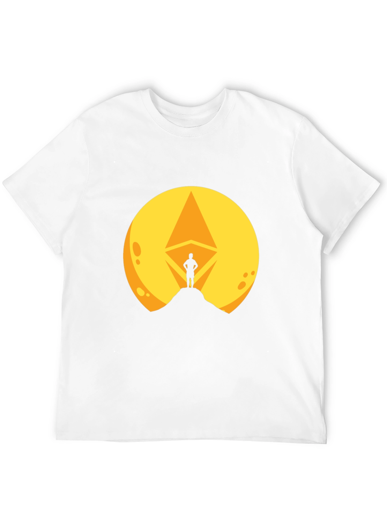 Ethereum Crypto Moon T-Shirt - Black Graphic Tee