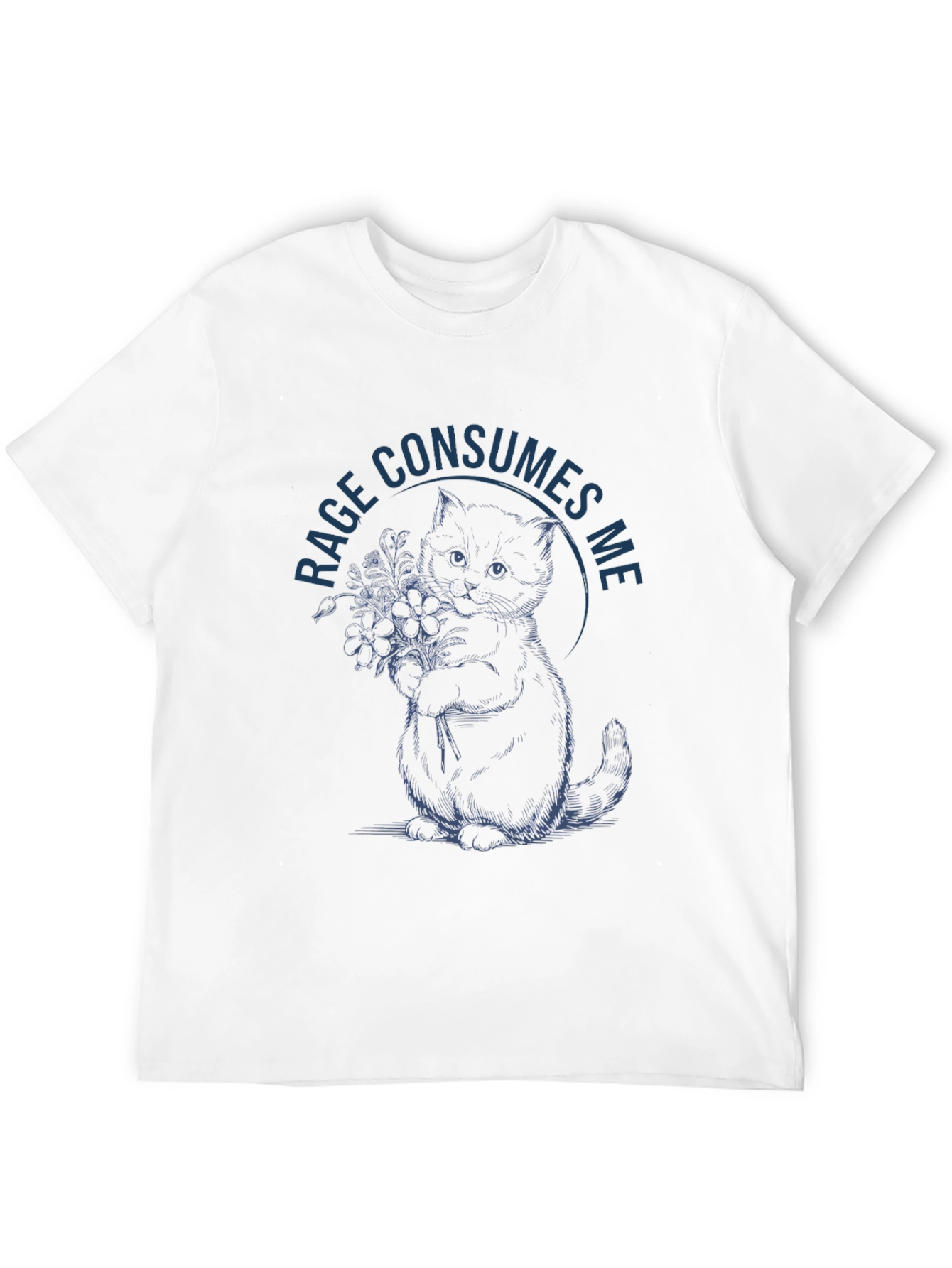 Rage Consumes Me Kitten Graphic Tee