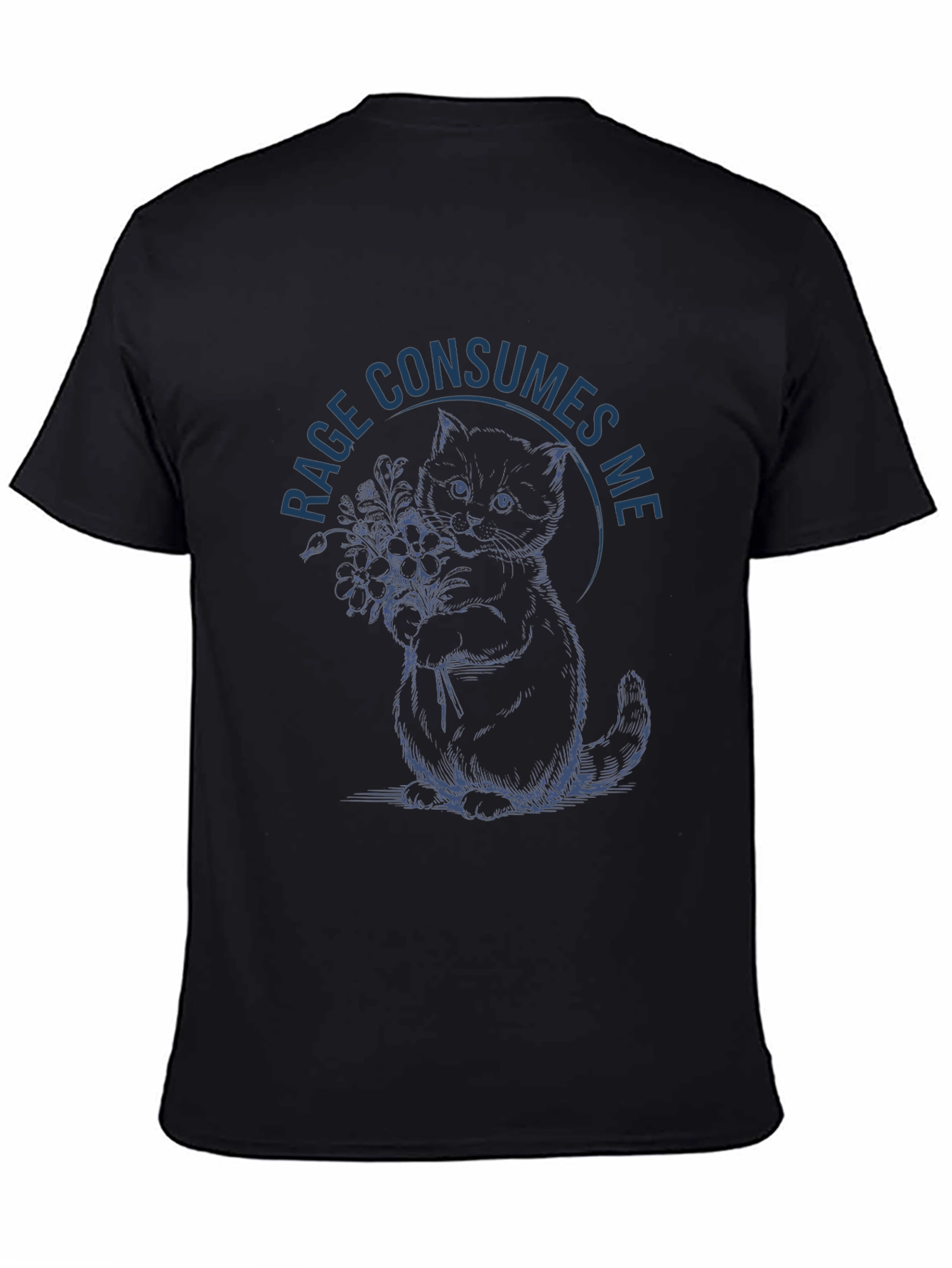 Rage Consumes Me Kitten Graphic Tee
