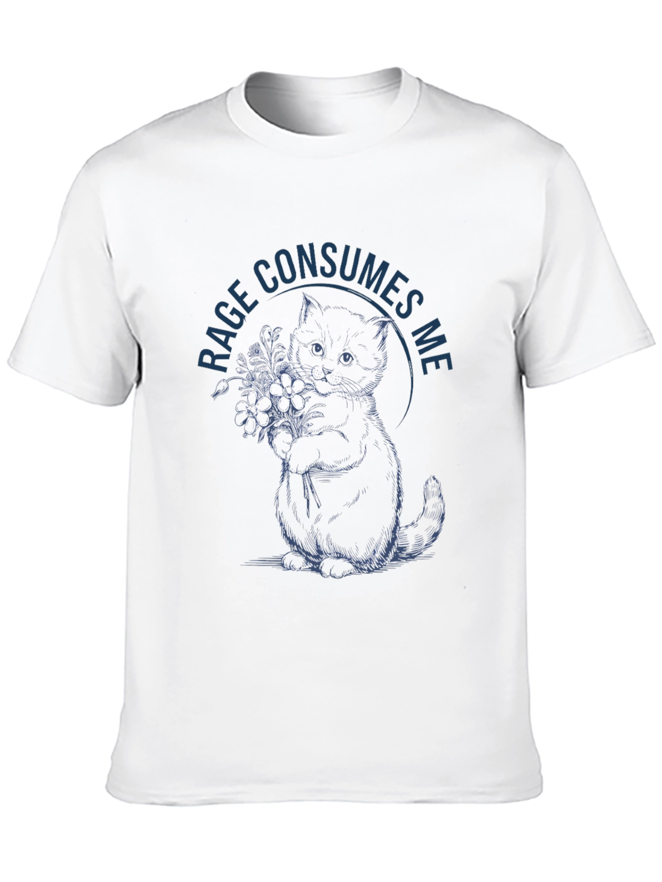 Rage Consumes Me Kitten Graphic Tee