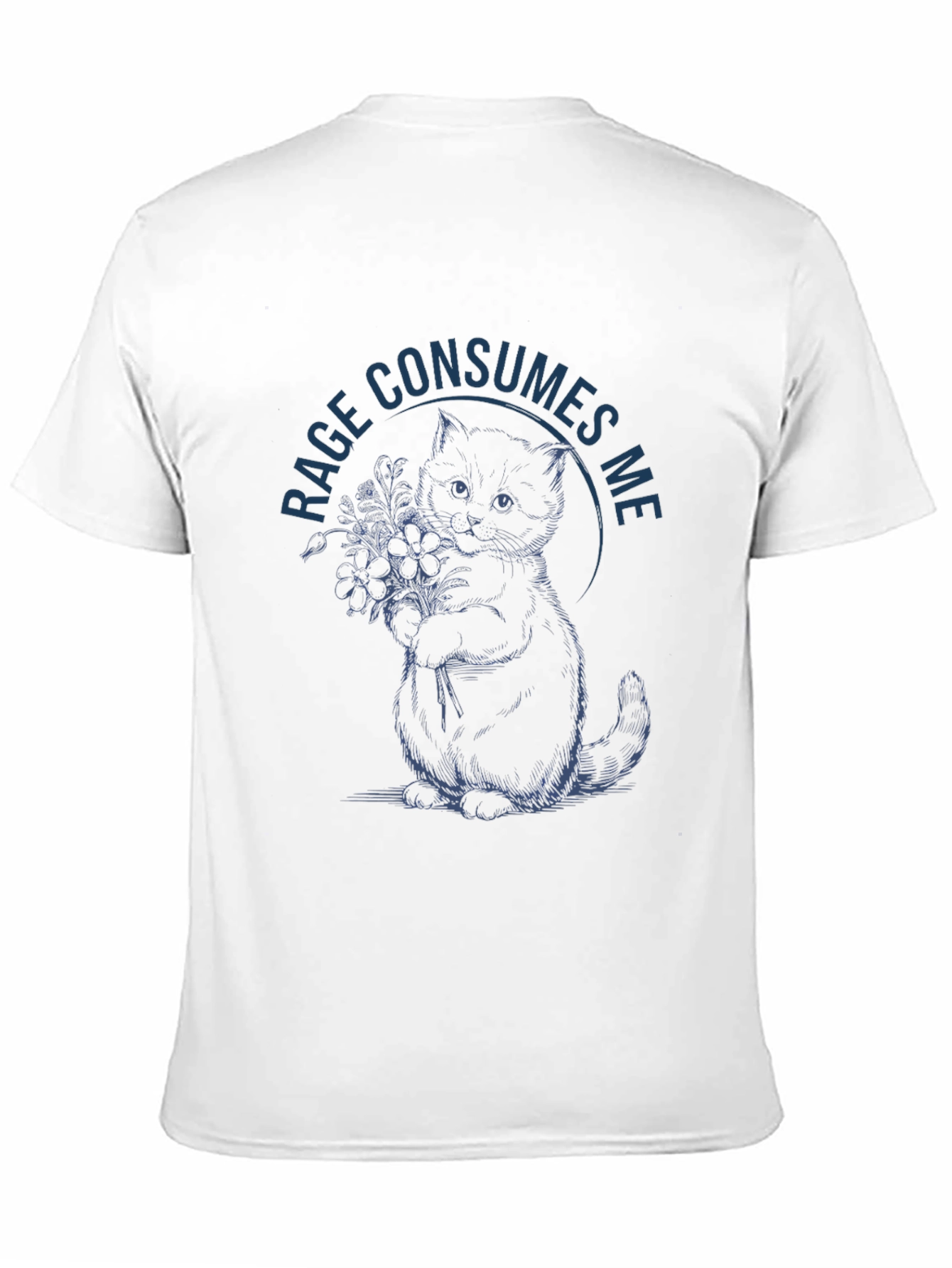 Rage Consumes Me Kitten Graphic Tee