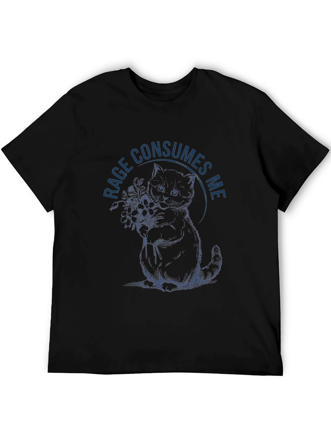 Rage Consumes Me Kitten Graphic Tee