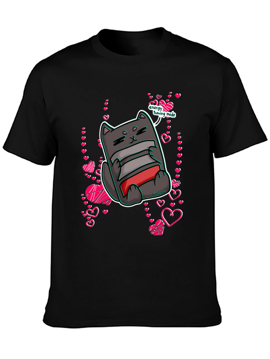 Energy Saving Mode Cat T-Shirt