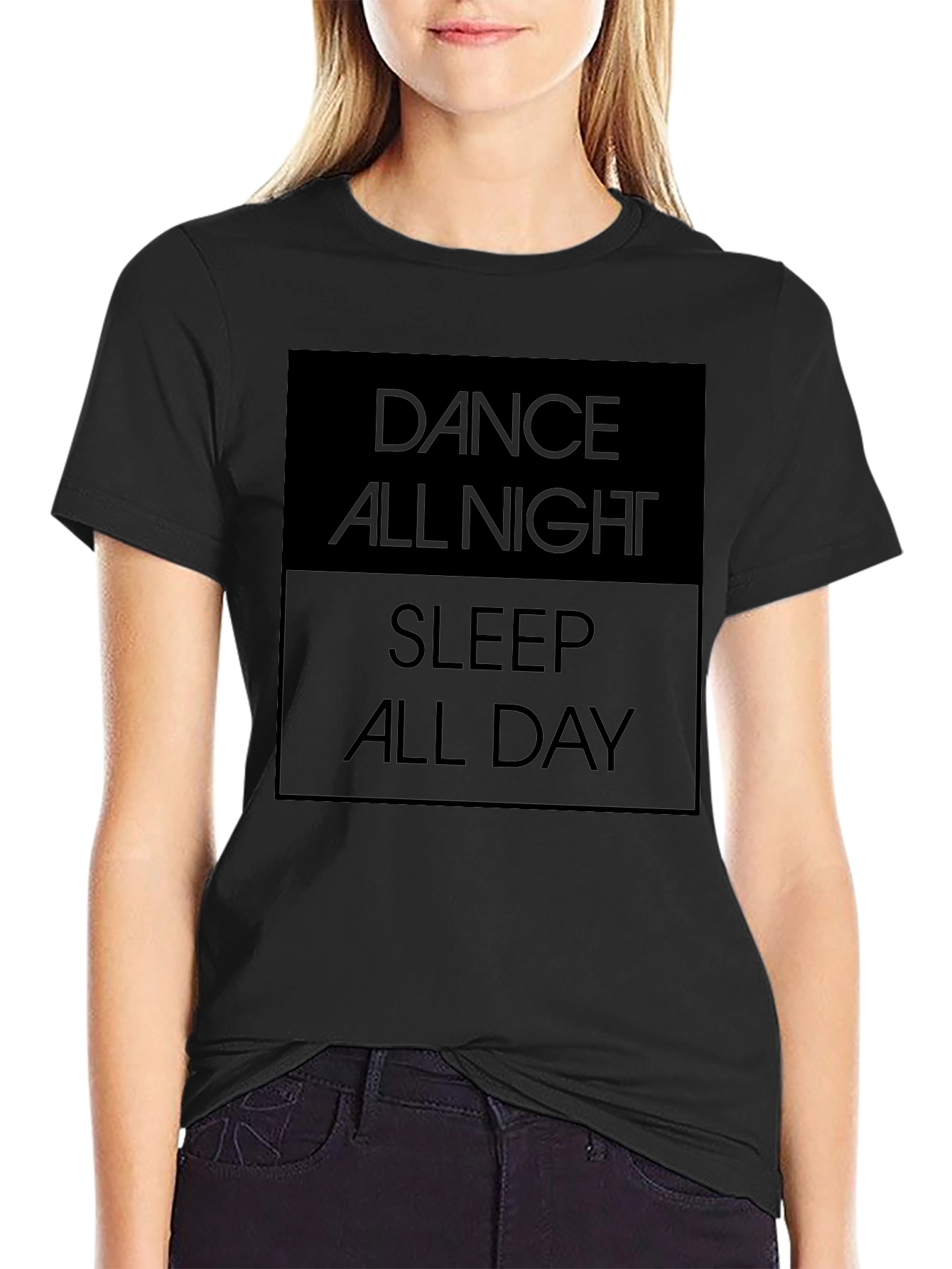 Dance All Night Sleep All Day Graphic Tee