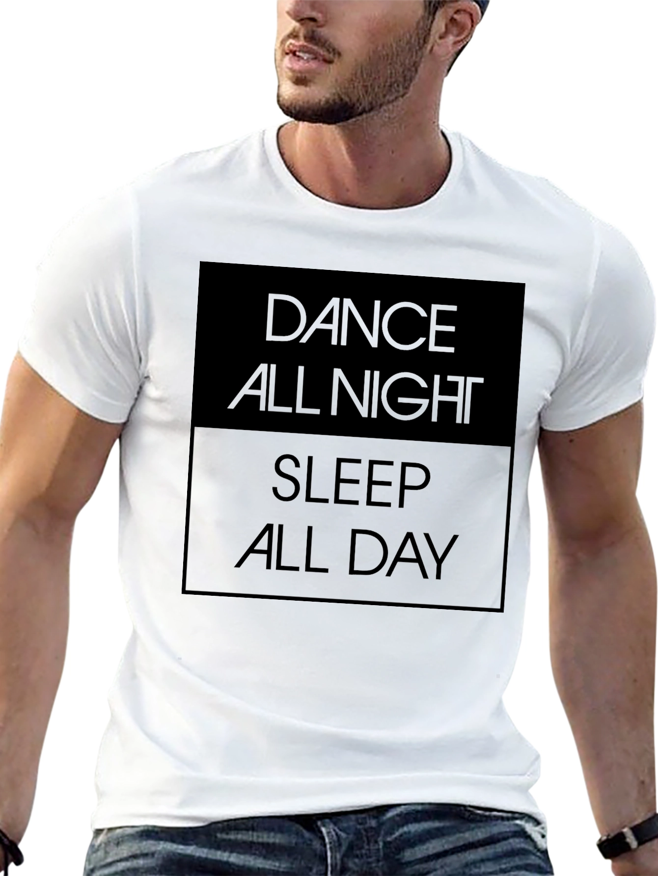 Dance All Night Sleep All Day Graphic Tee