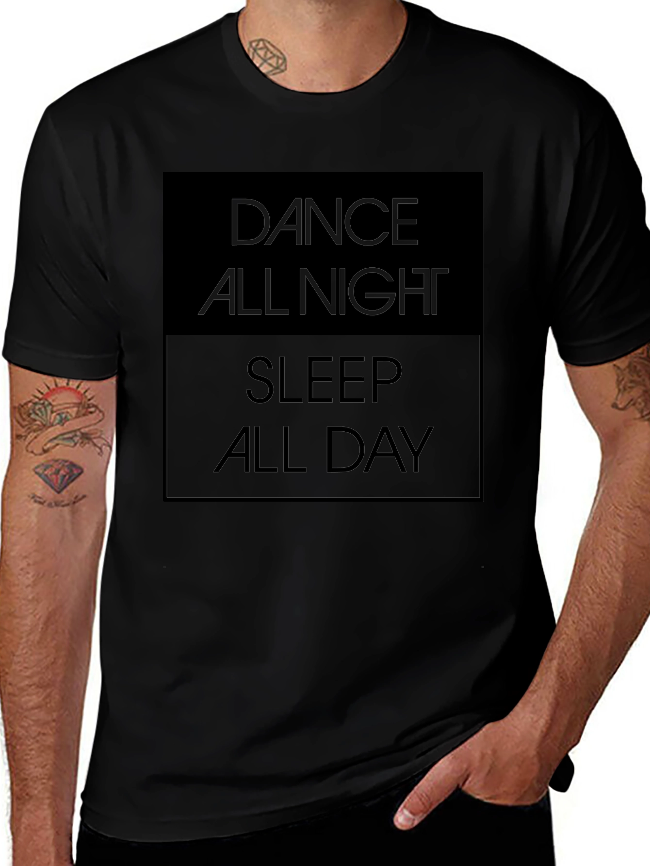 Dance All Night Sleep All Day Graphic Tee