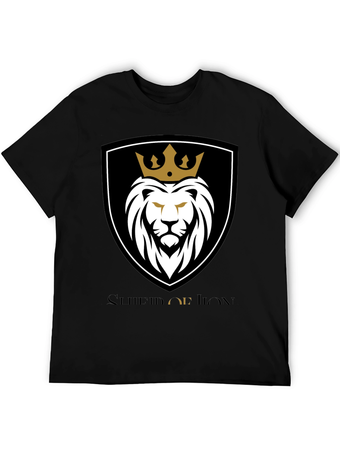 Crowned Lion Graphic Tee - Black