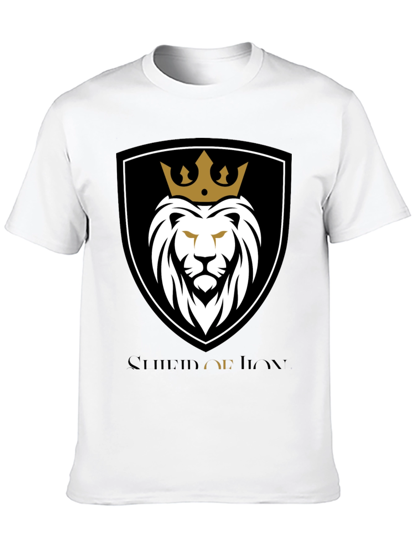 Crowned Lion Graphic Tee - Black