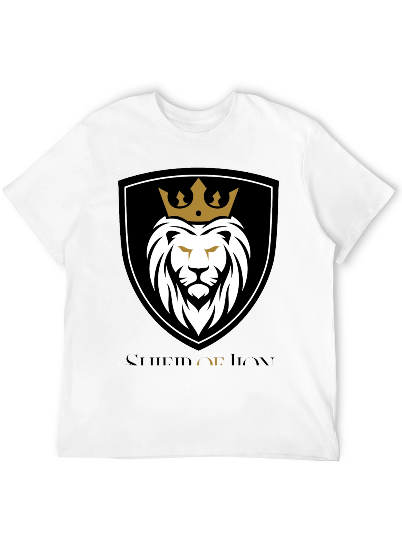Crowned Lion Graphic Tee - Black