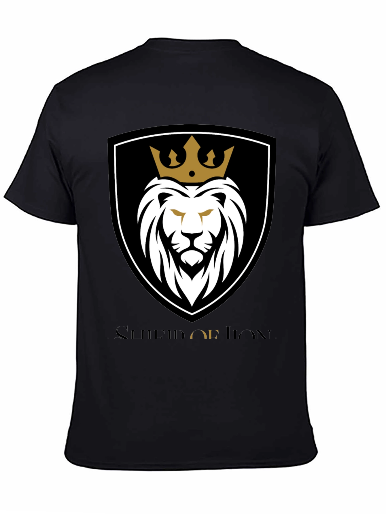 Crowned Lion Graphic Tee - Black