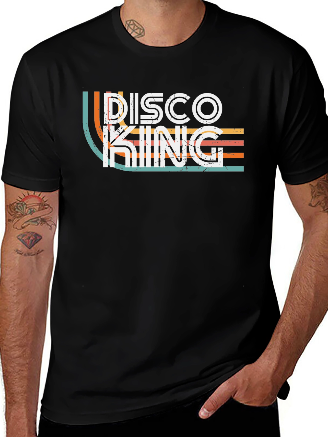 Disco King Retro Style Graphic T-Shirt