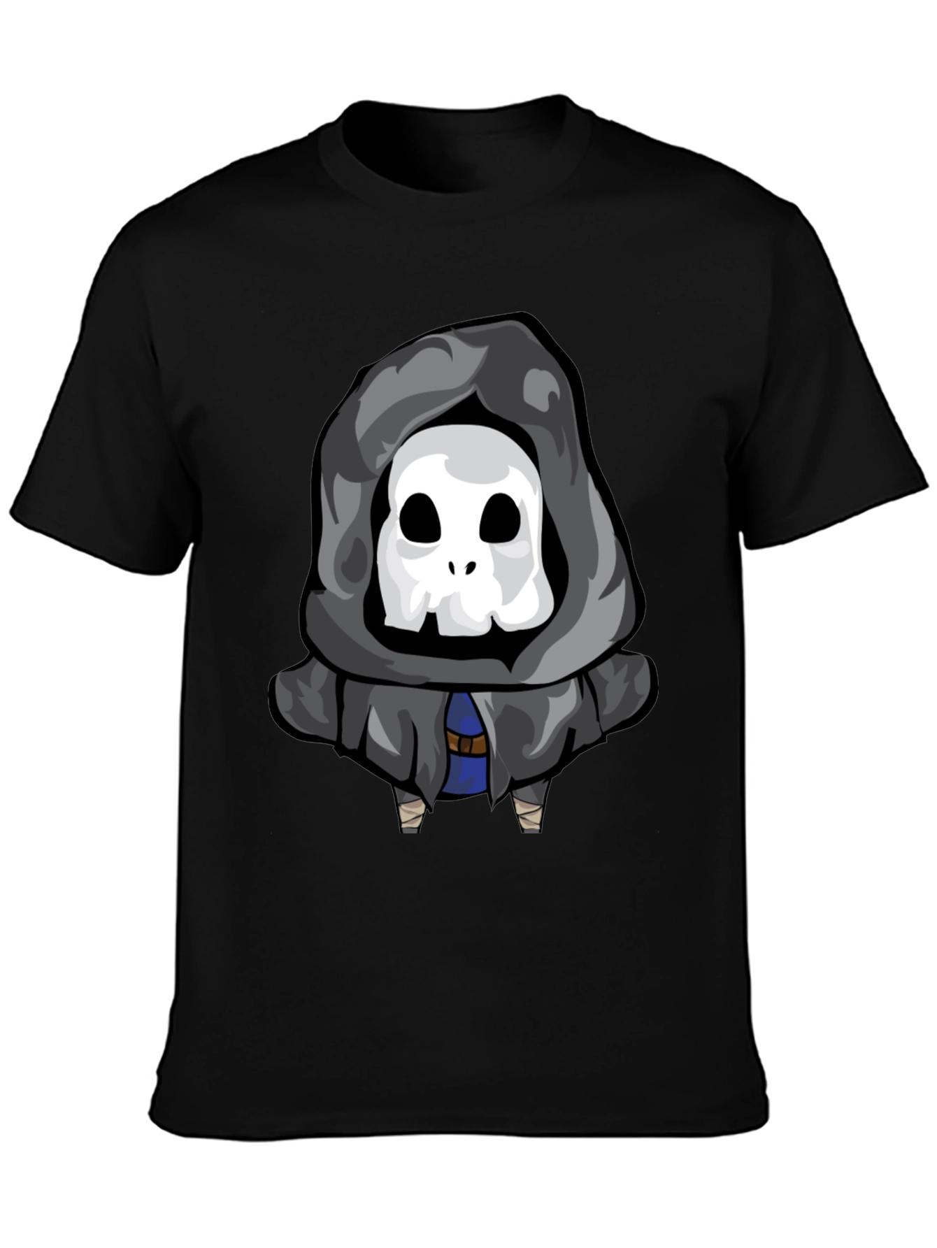 Skull Reaper Graphic Tee - Black