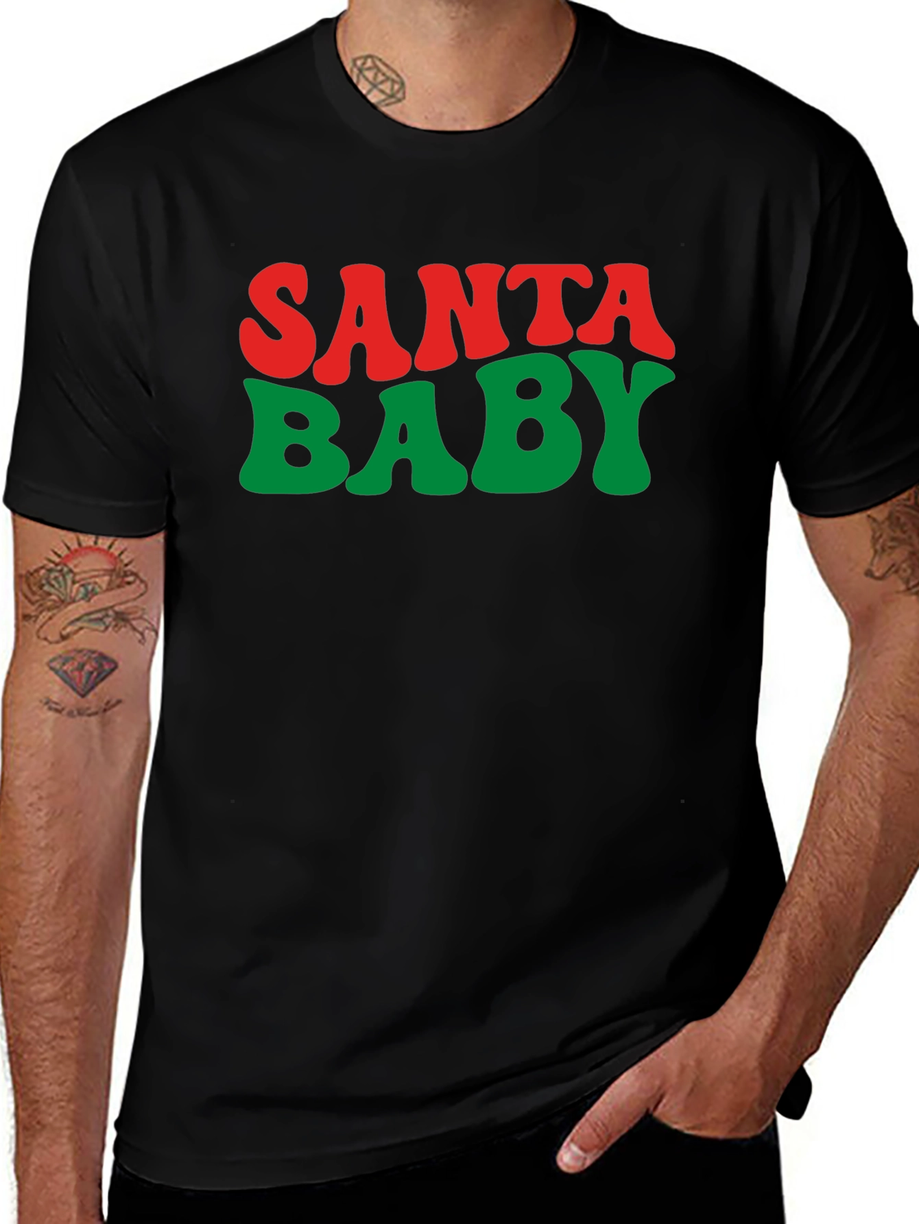 Santa Baby Graphic Tee - Holiday Style
