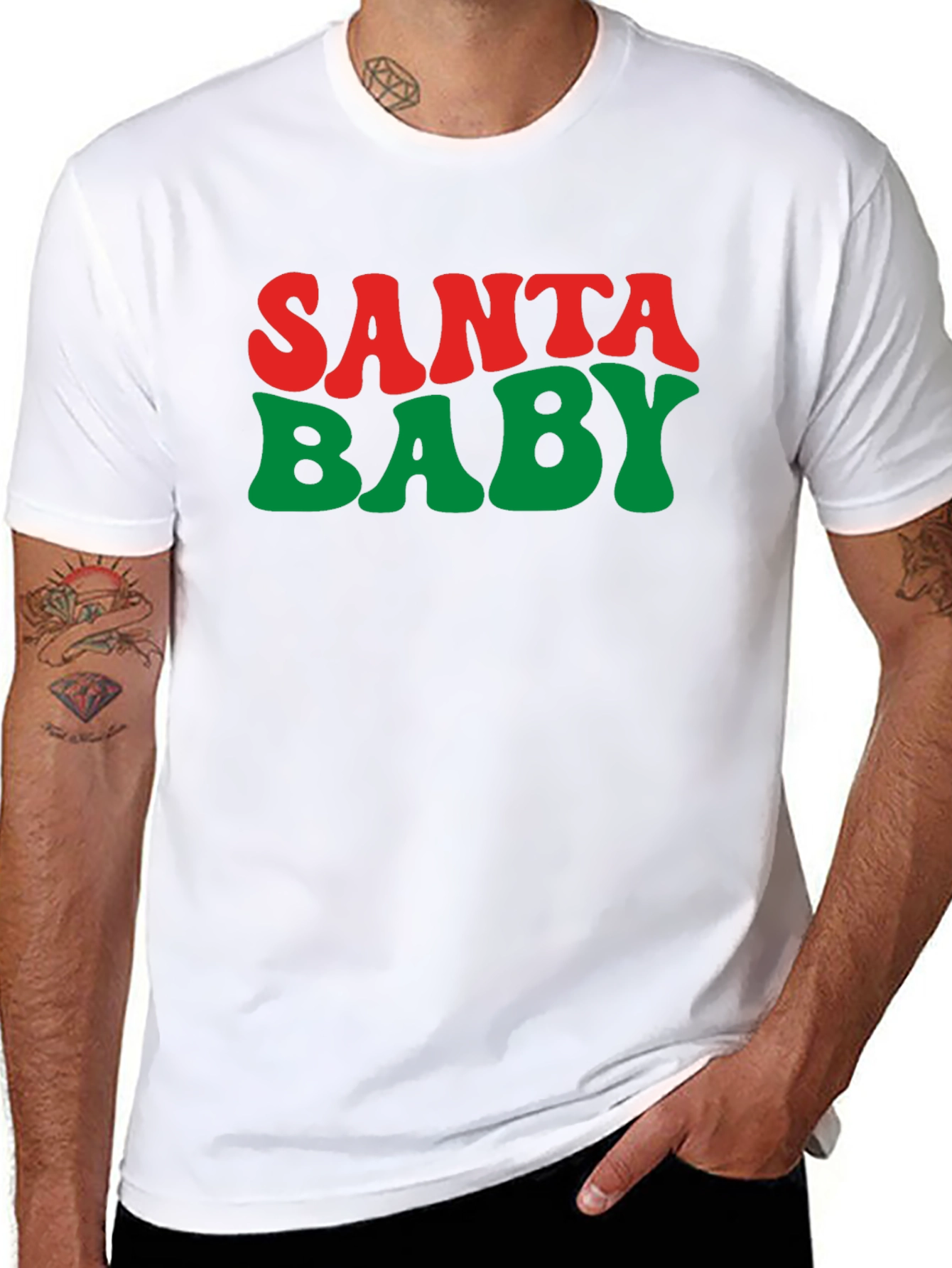 Santa Baby Graphic Tee - Holiday Style