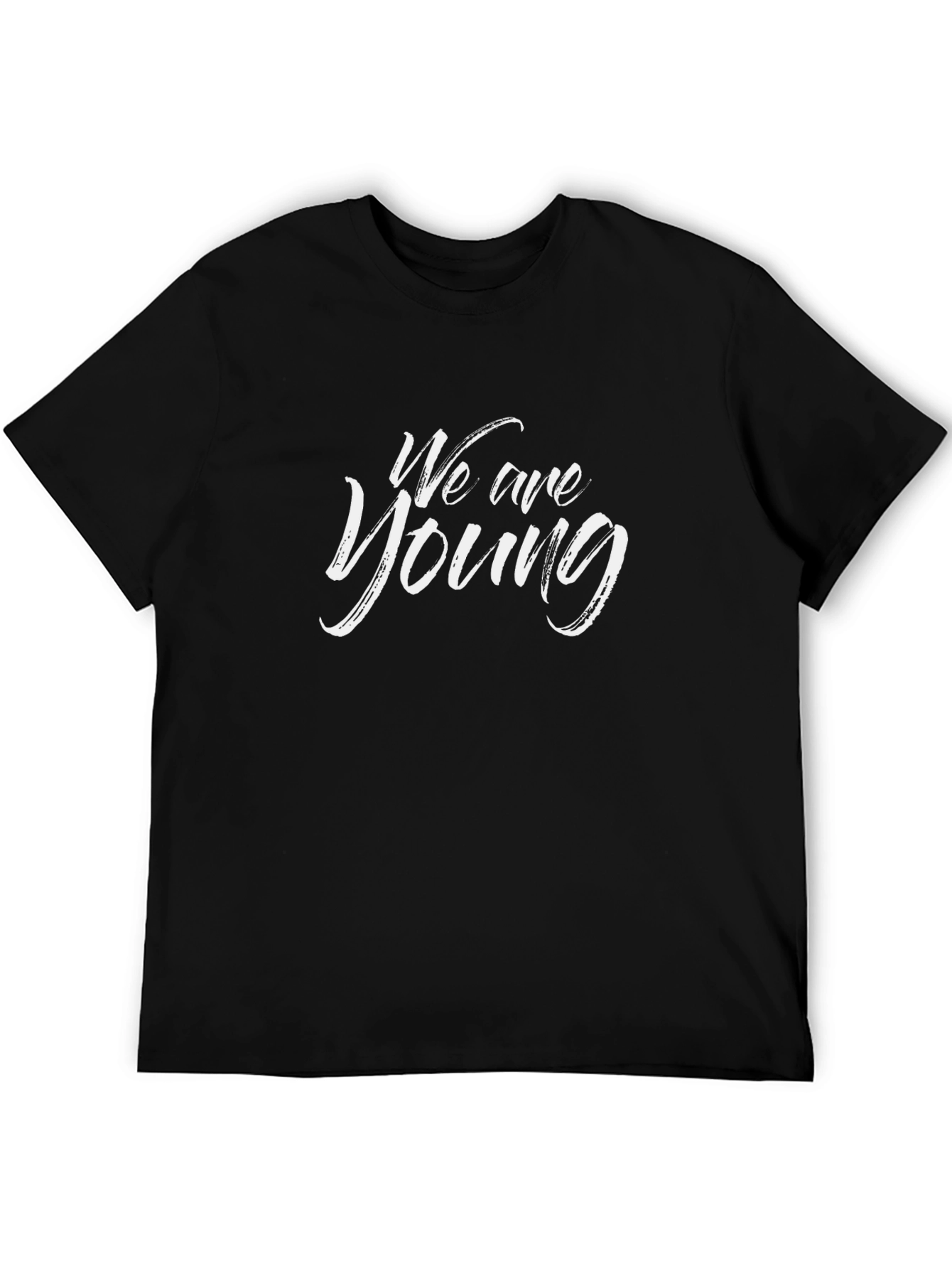 We Are Young Graphic Black T-Shirt