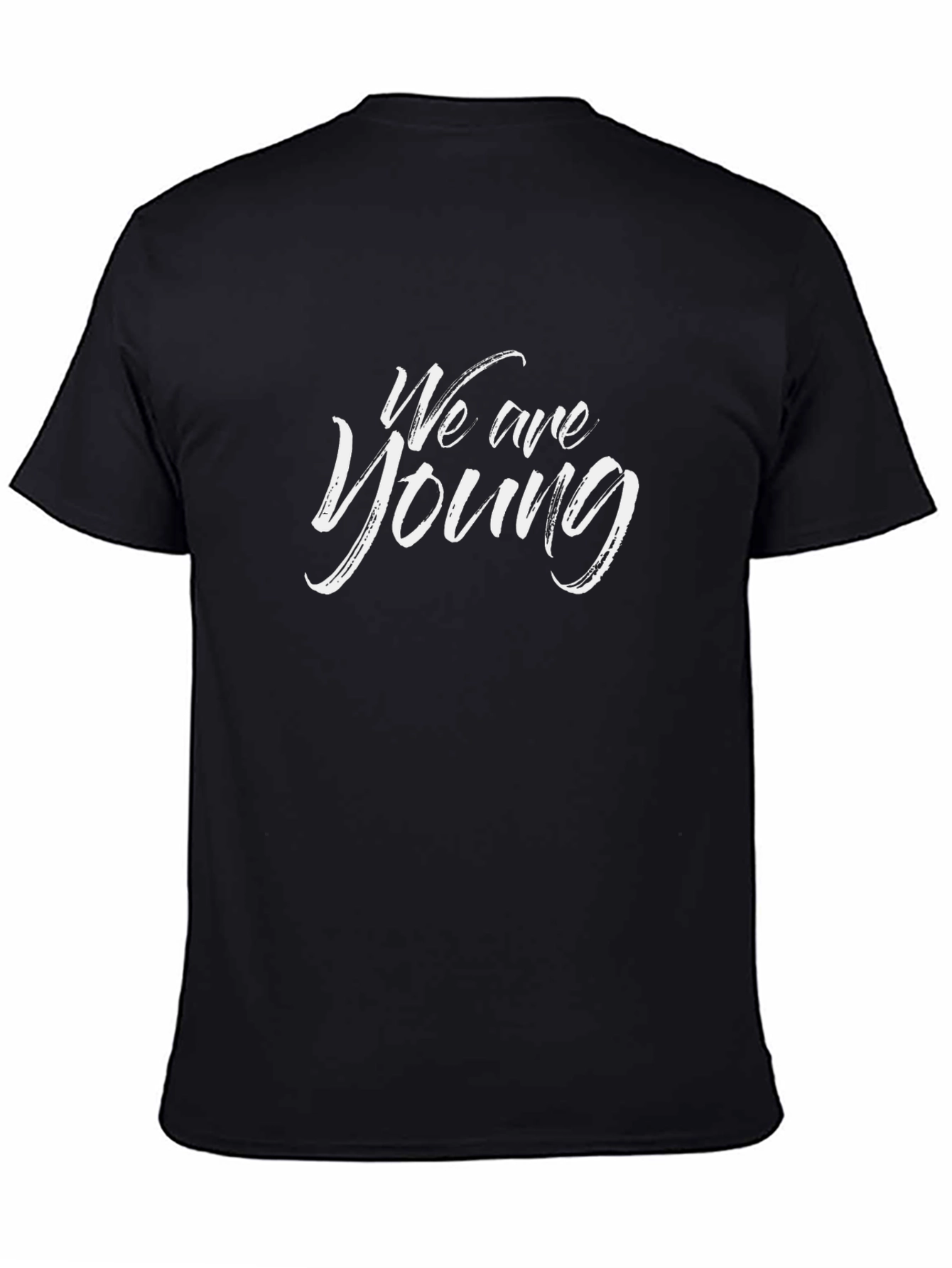 We Are Young Graphic Black T-Shirt