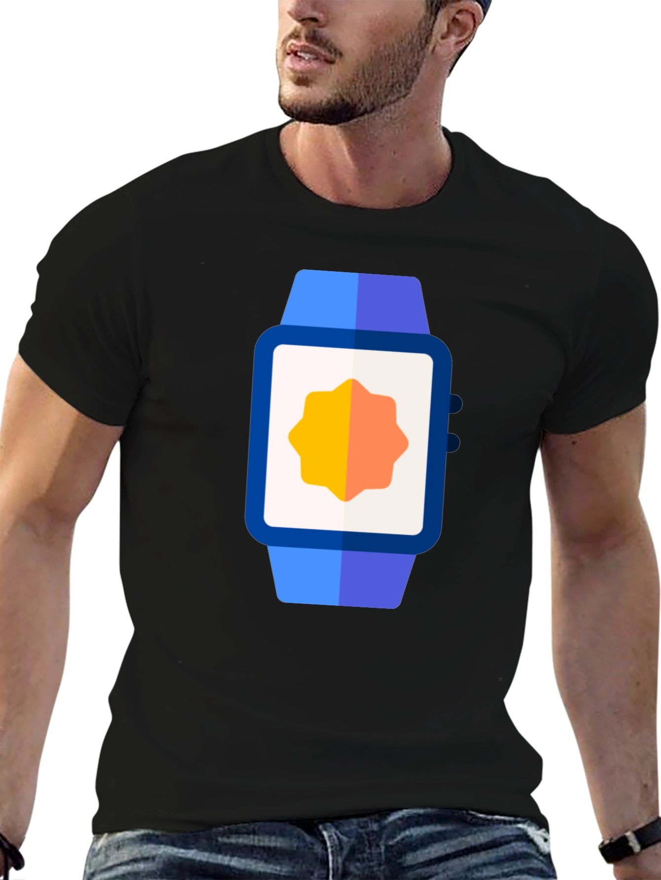 Smartwatch Graphic Tee - Modern Casual Style